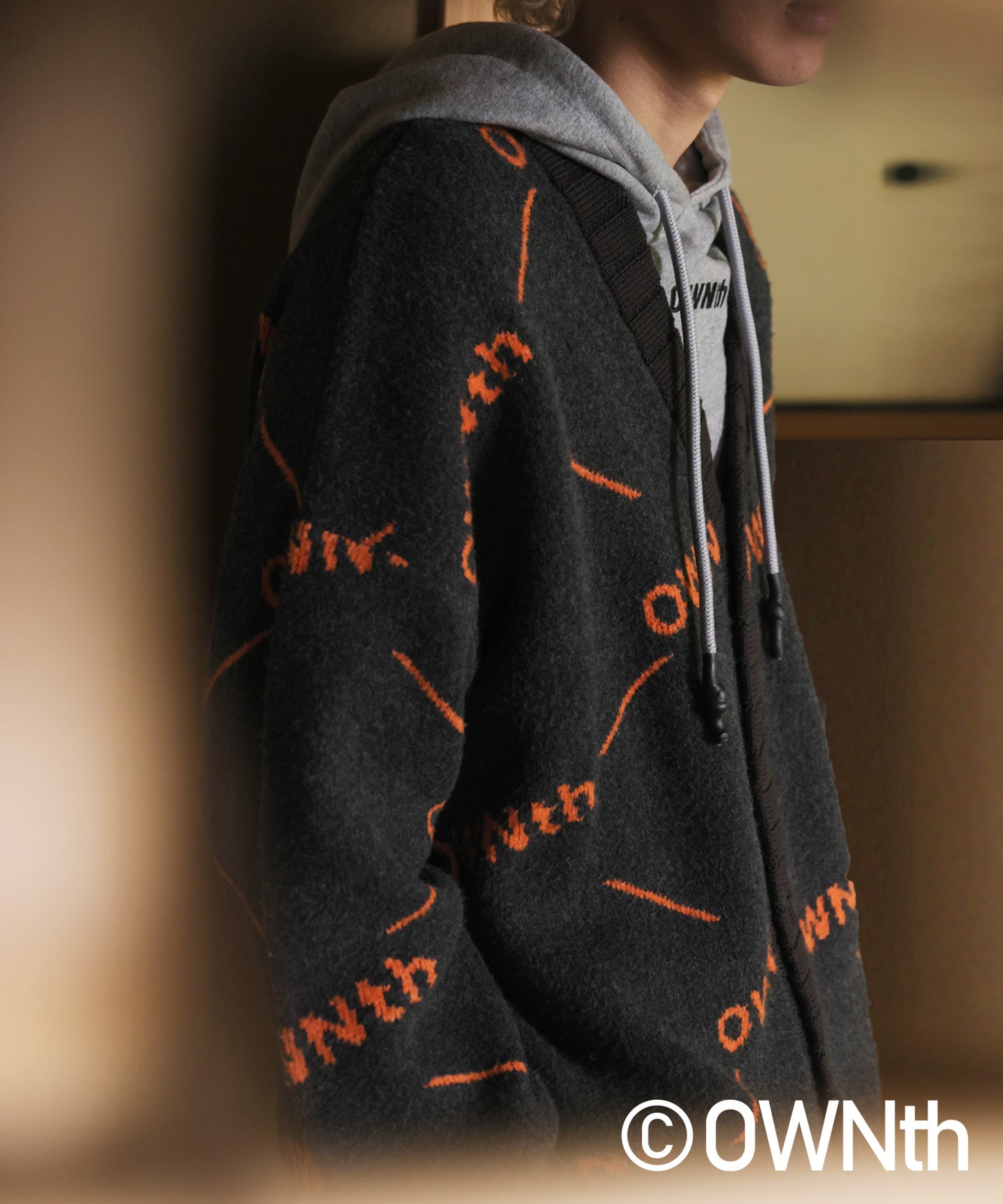 OWNth Monogram Cardigan Unisex