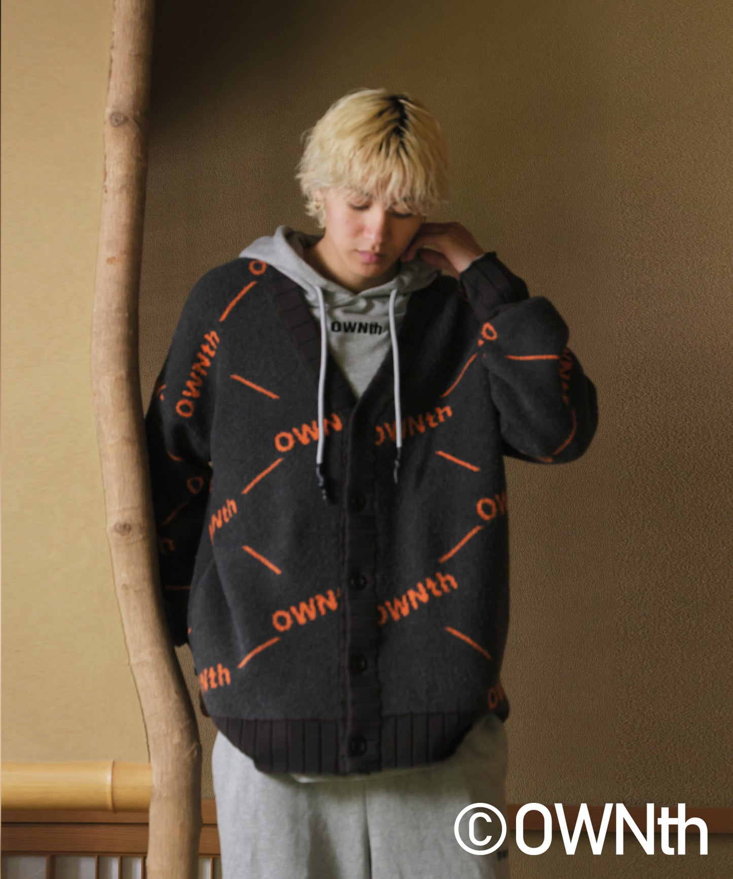 OWNth Monogram Cardigan Unisex