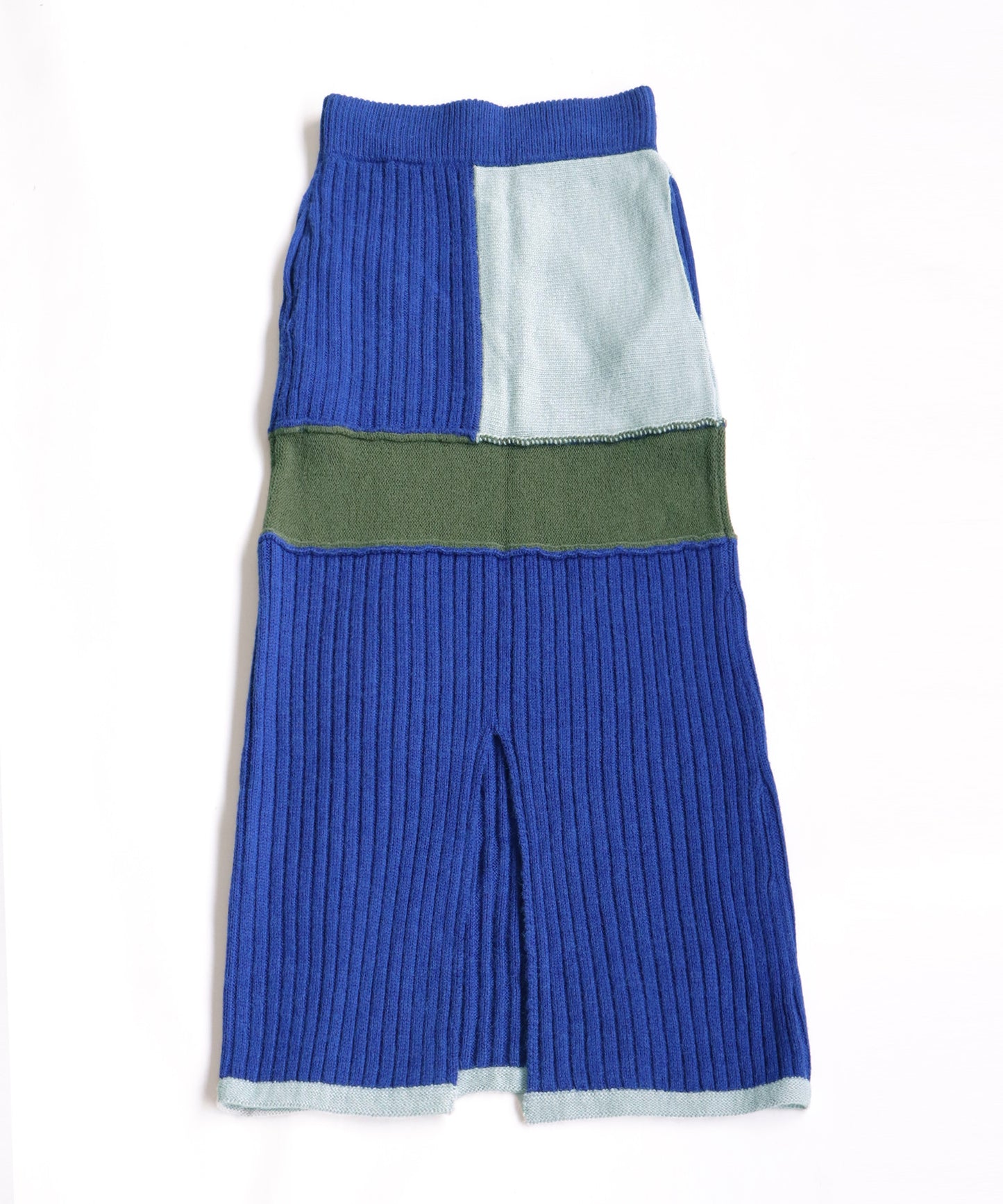 Switching Rib Knit Skirt Ladies