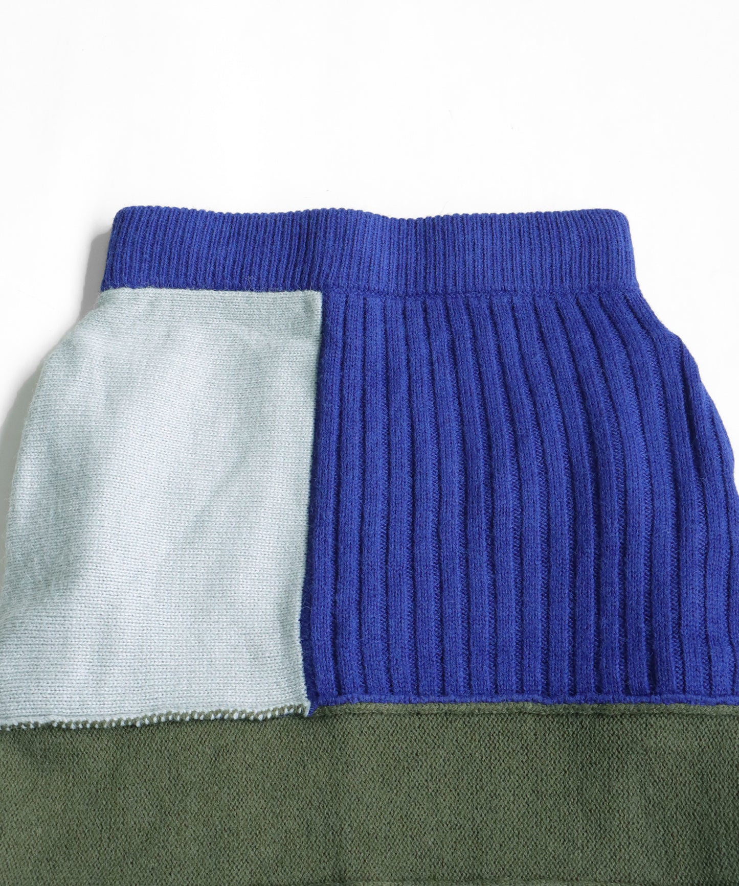 Switching Rib Knit Skirt Ladies