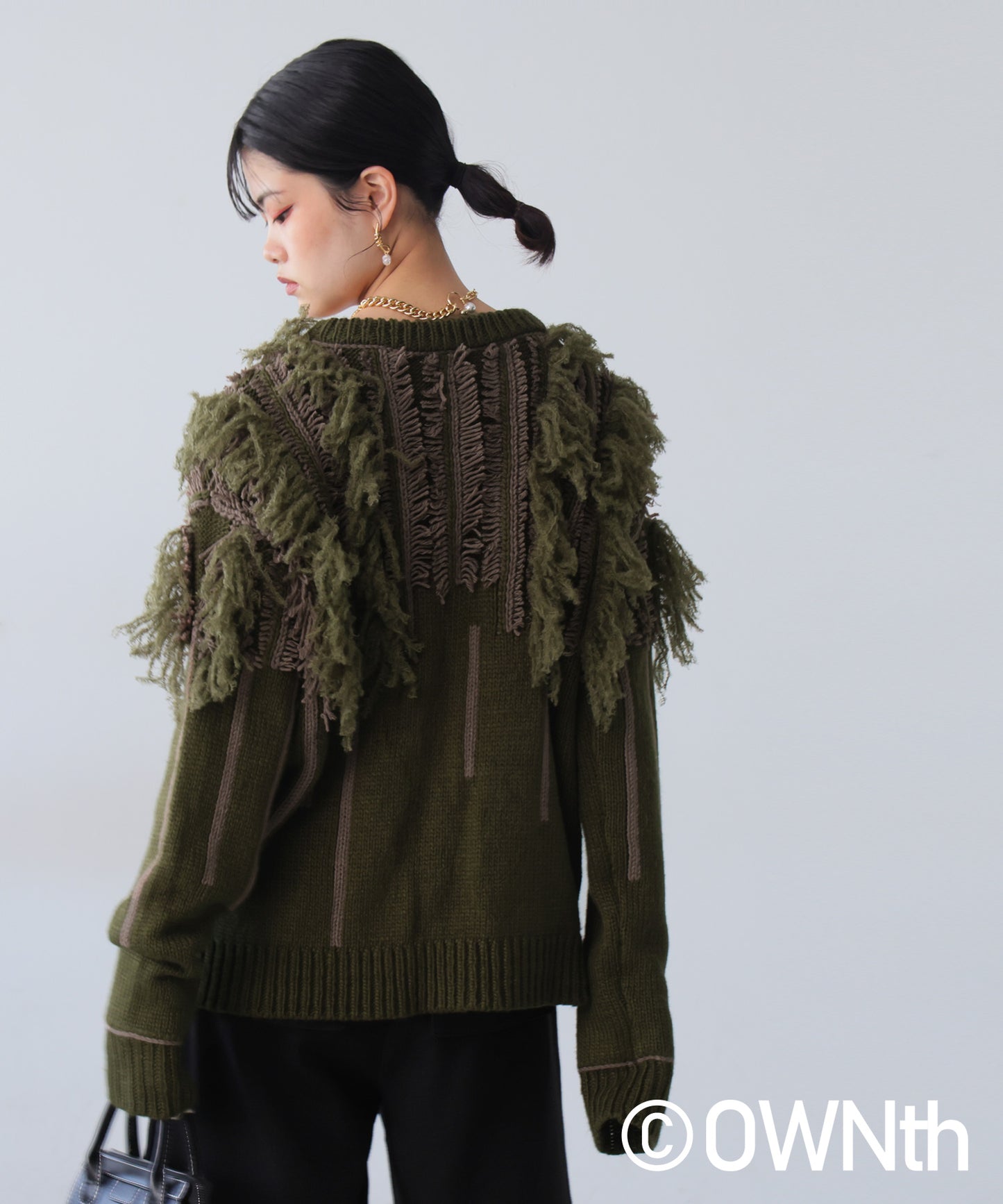 Fringe Knit Tops Ladies