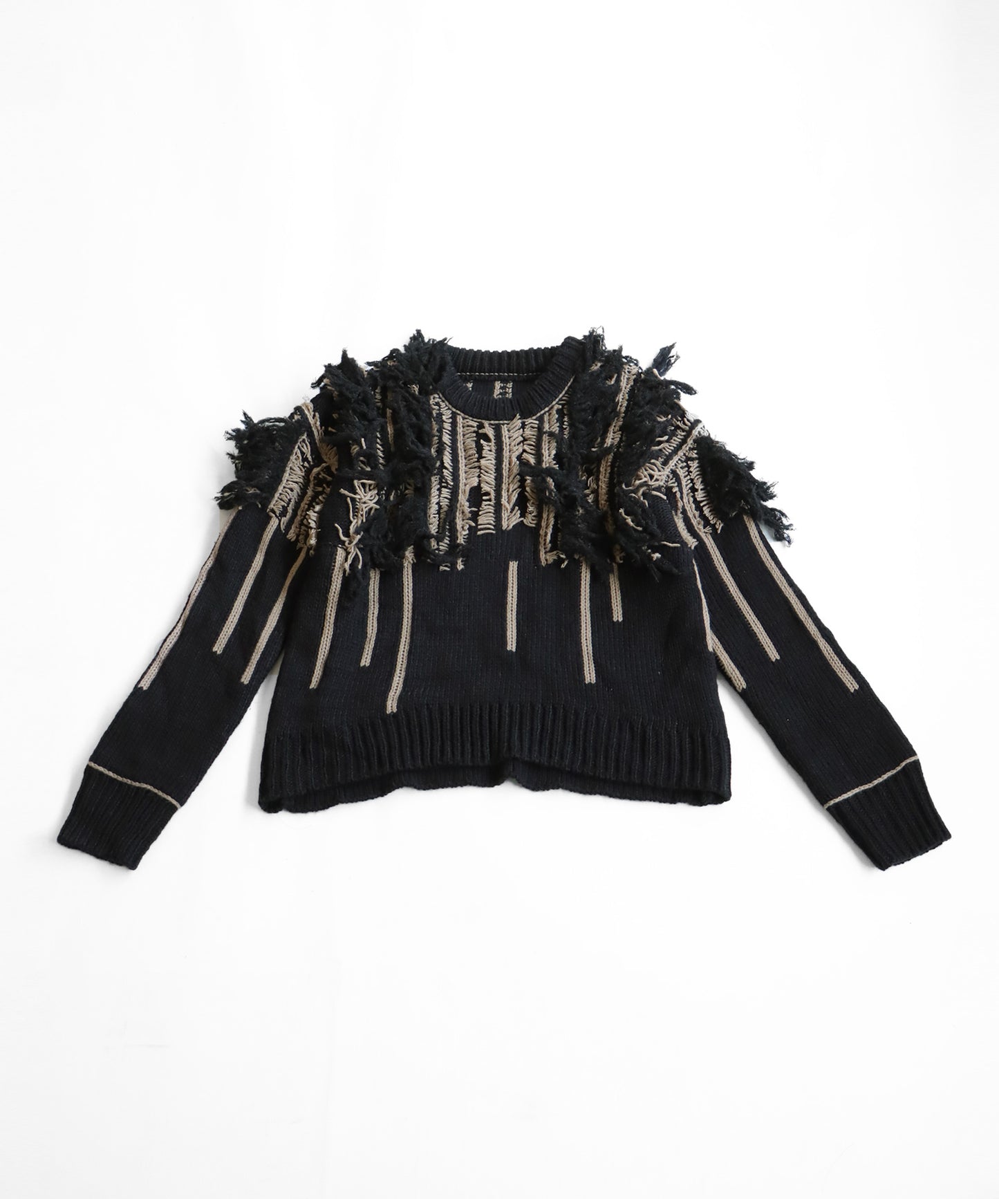 Fringe Knit Tops Ladies