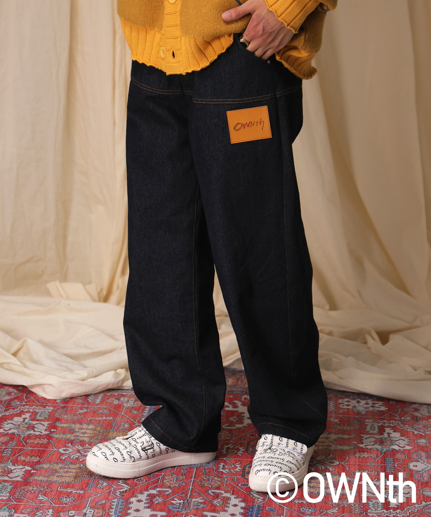 Denim Straight Pants Unisex