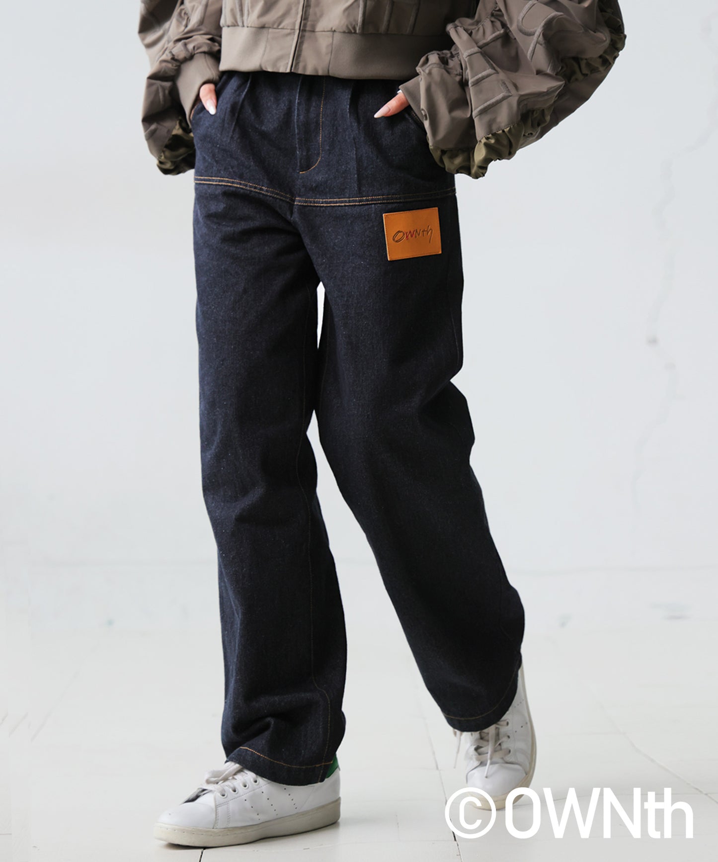 Denim Straight Pants Unisex