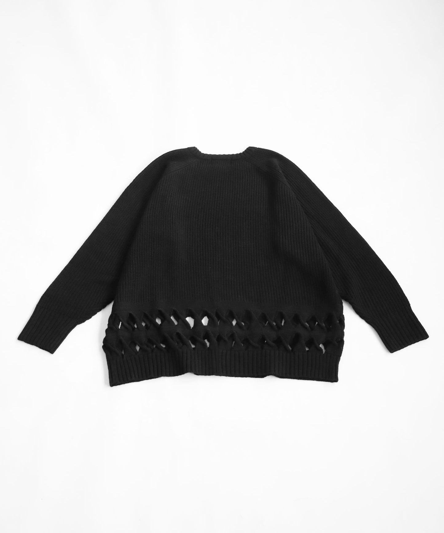 Twisted Hem Design Knit Tops Unisex