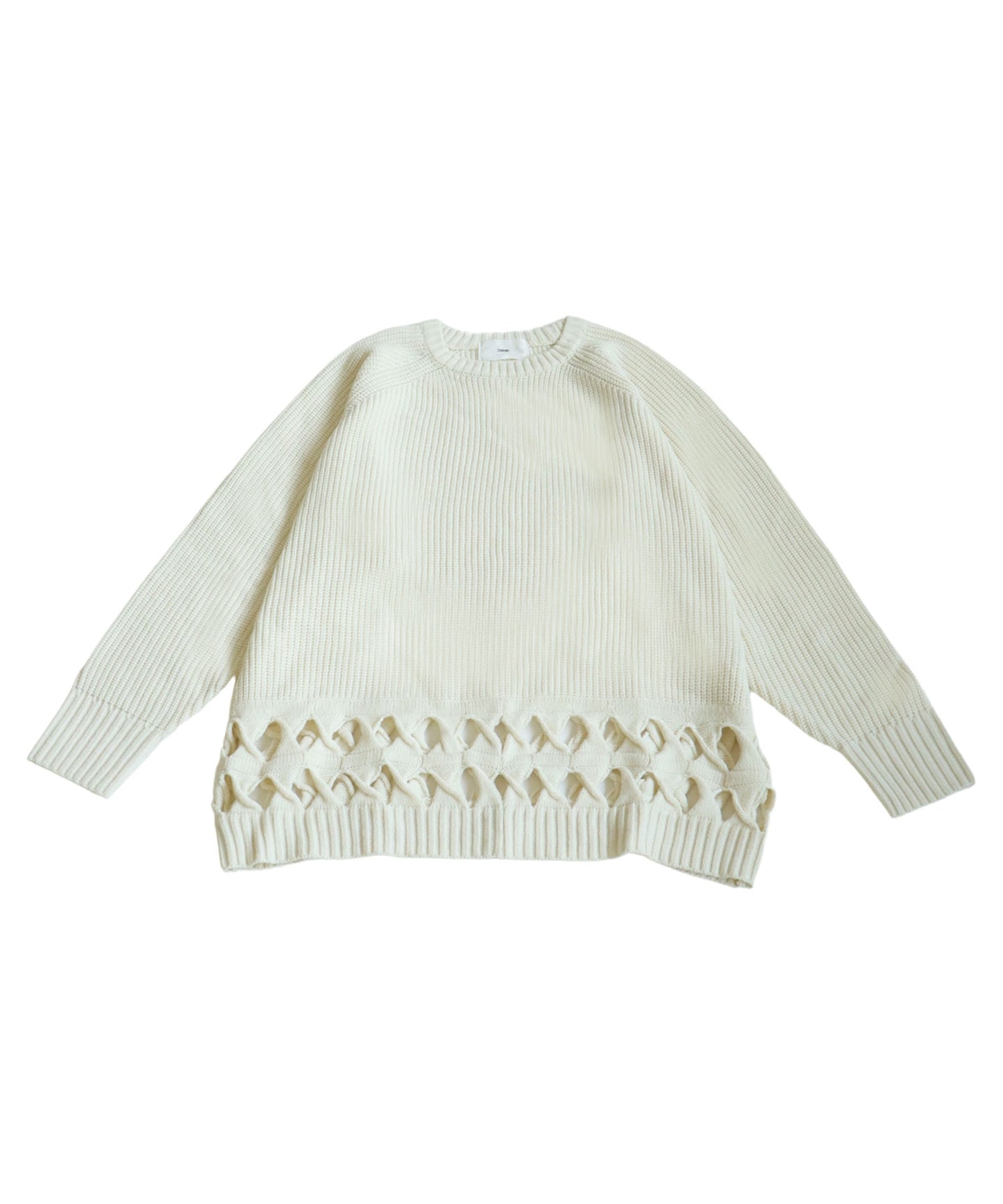 Twisted Hem Design Knit Tops Unisex