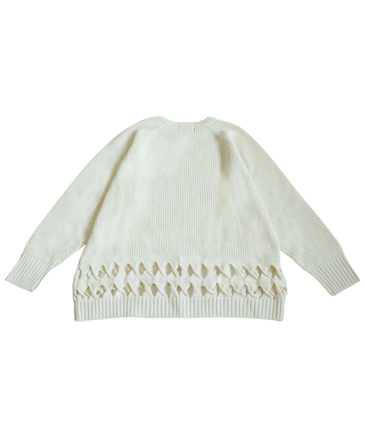 Twisted Hem Design Knit Tops Unisex