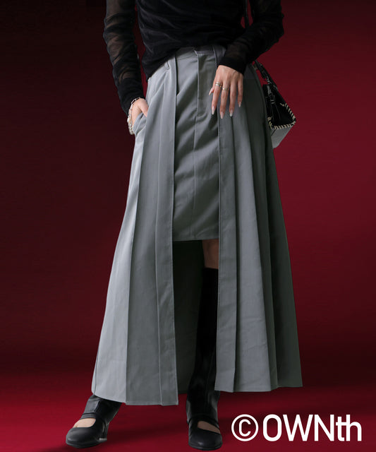 Layered Design Skirt Ladies