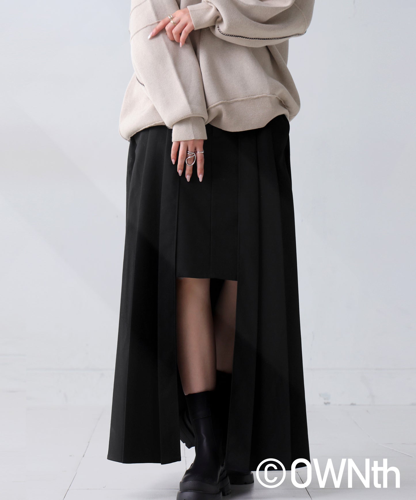 Layered Design Skirt Ladies