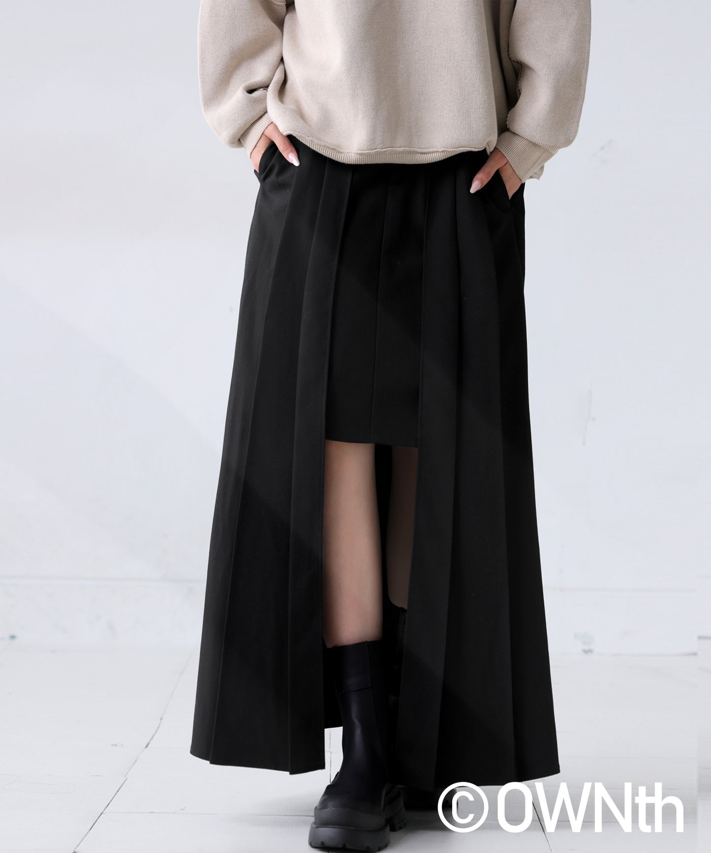 Layered Design Skirt Ladies