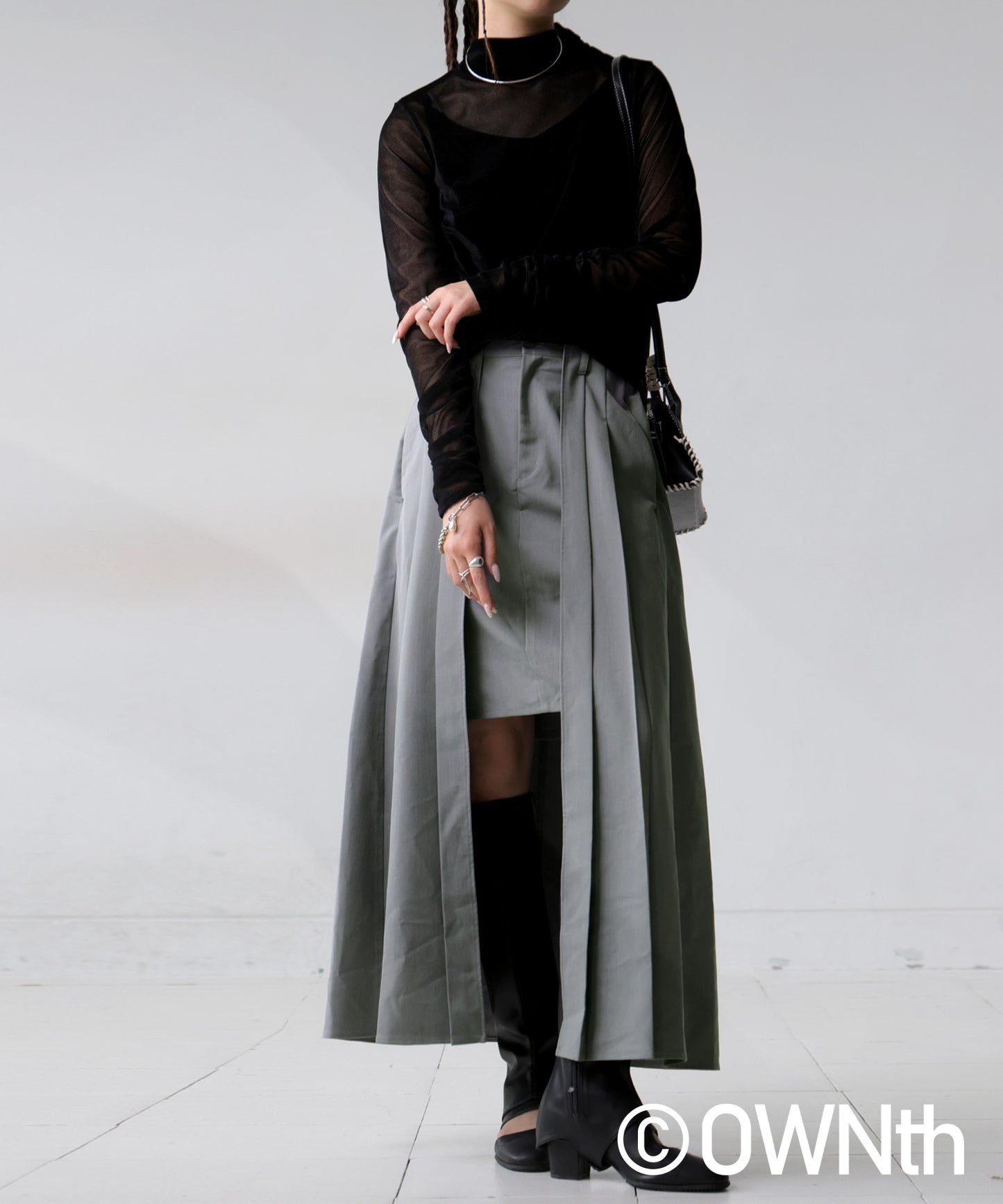 Layered Design Skirt Ladies