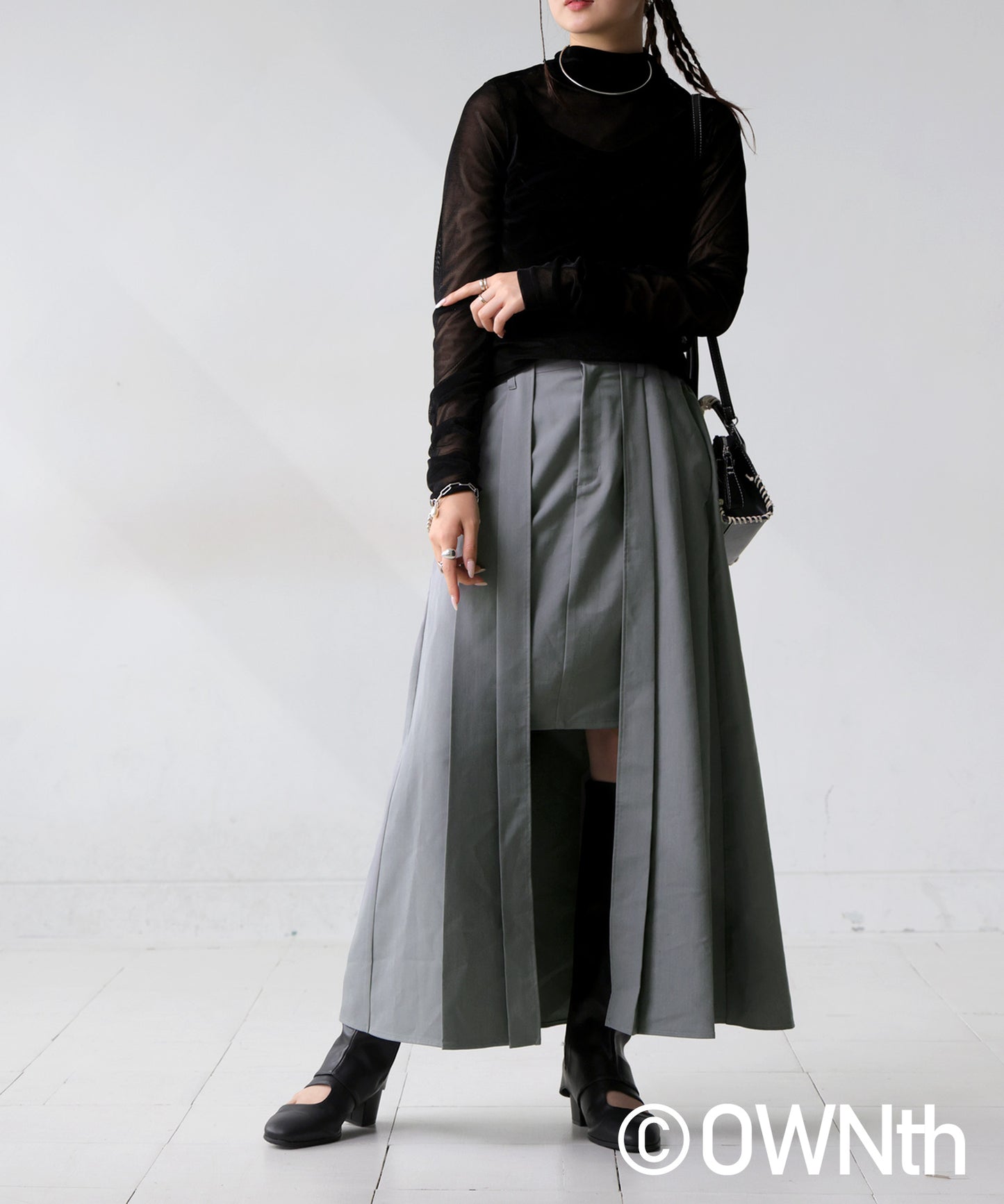 Layered Design Skirt Ladies