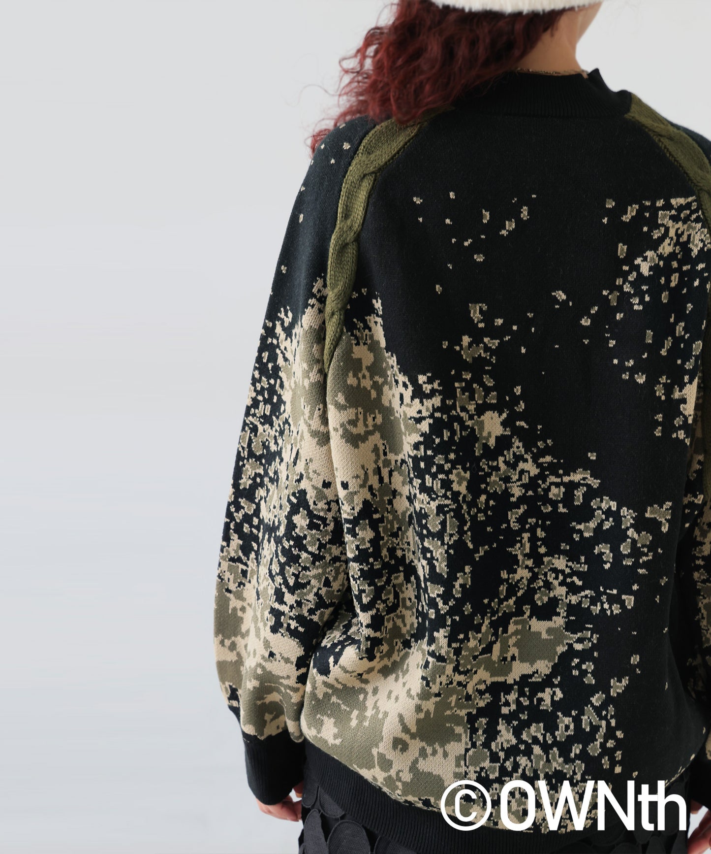 OWNth Dot Gradation Raglan Knit Ladies