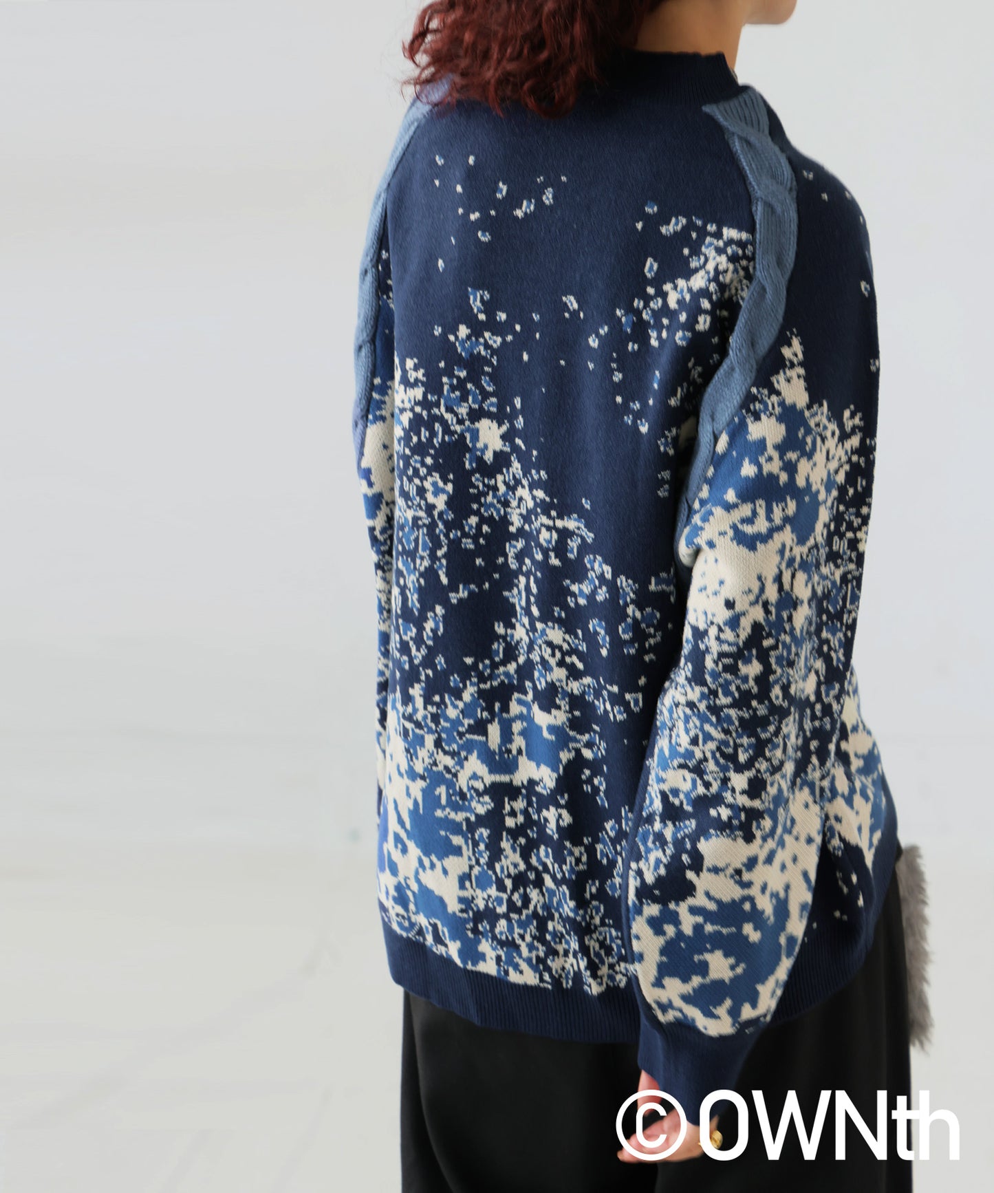 OWNth Dot Gradation Raglan Knit Ladies