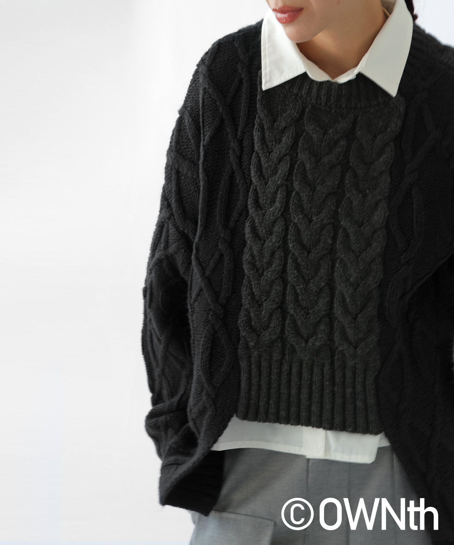 Cable Knitted Knit Ladies