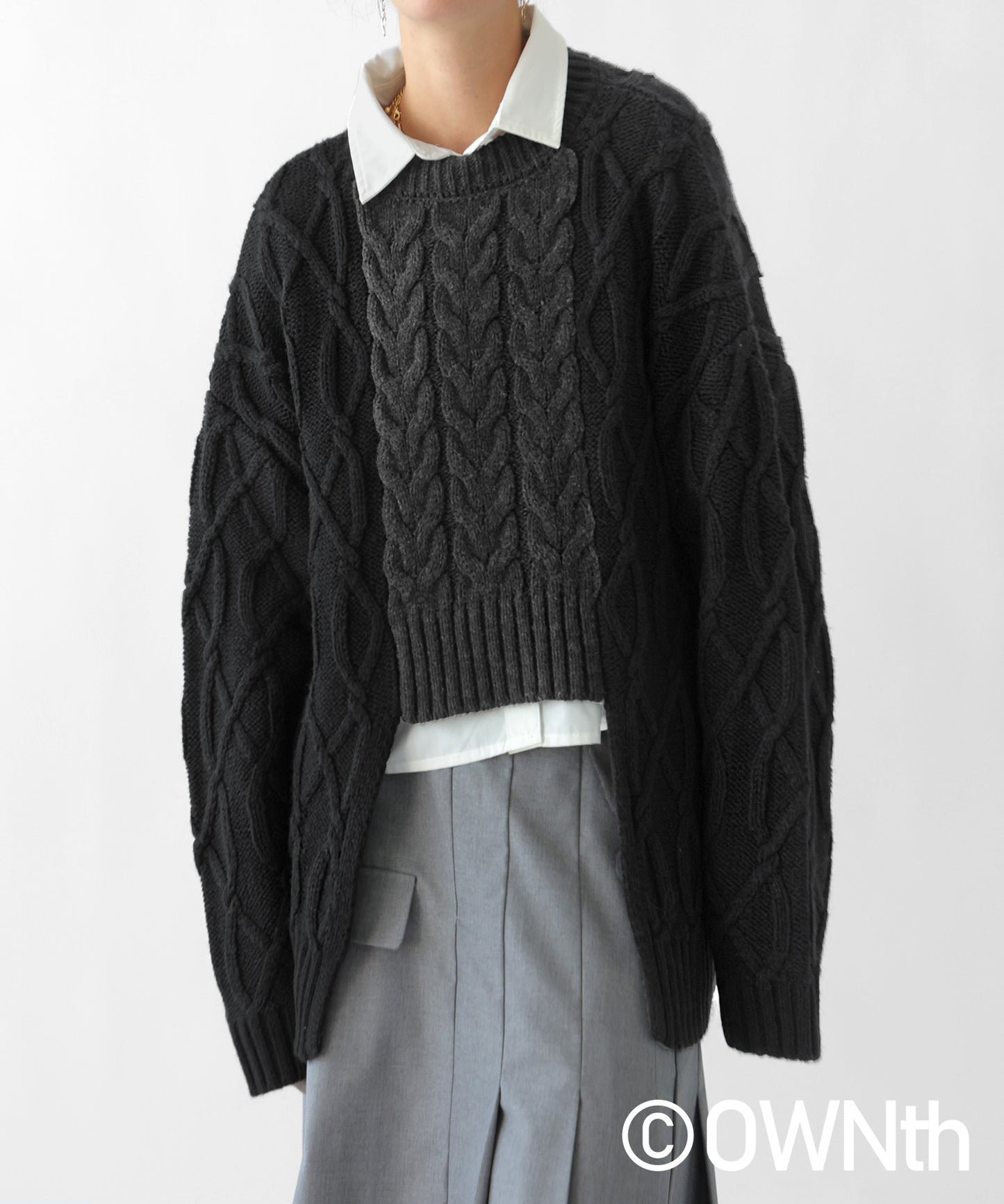 Cable Knitted Knit Ladies