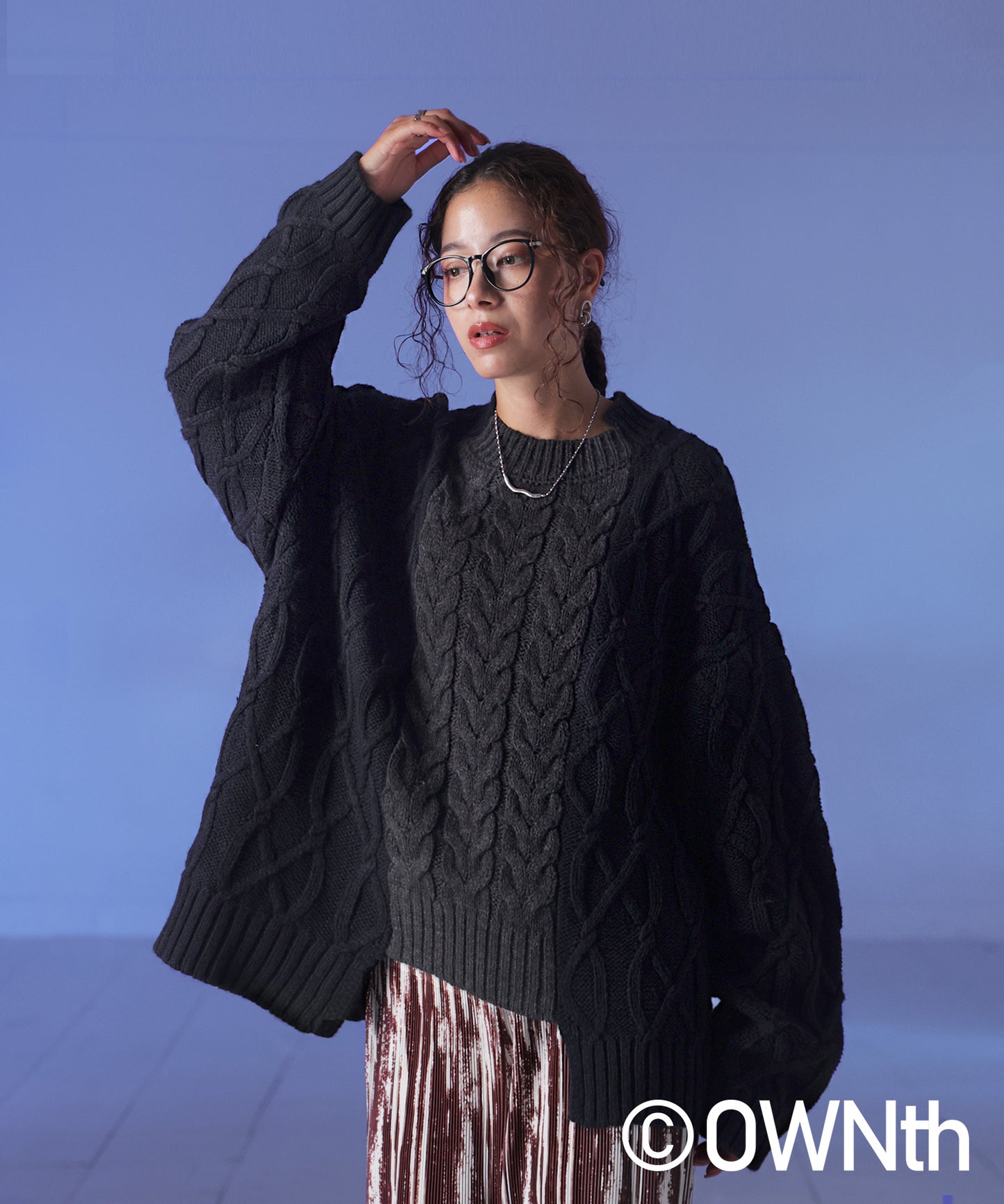 Cable Knitted Knit Ladies