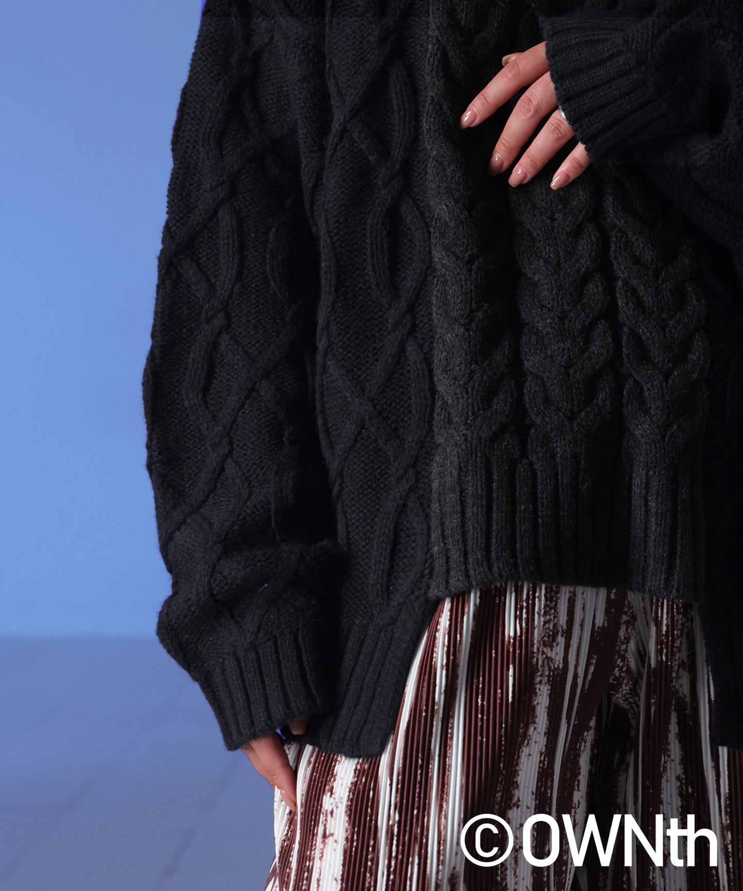 Cable Knitted Knit Ladies