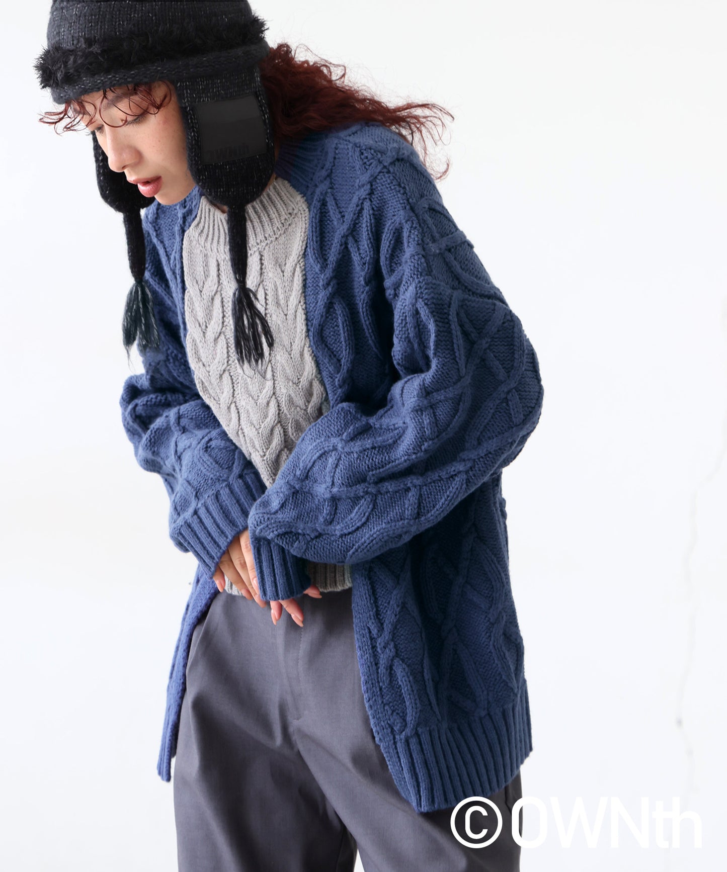 Cable Knitted Knit Ladies