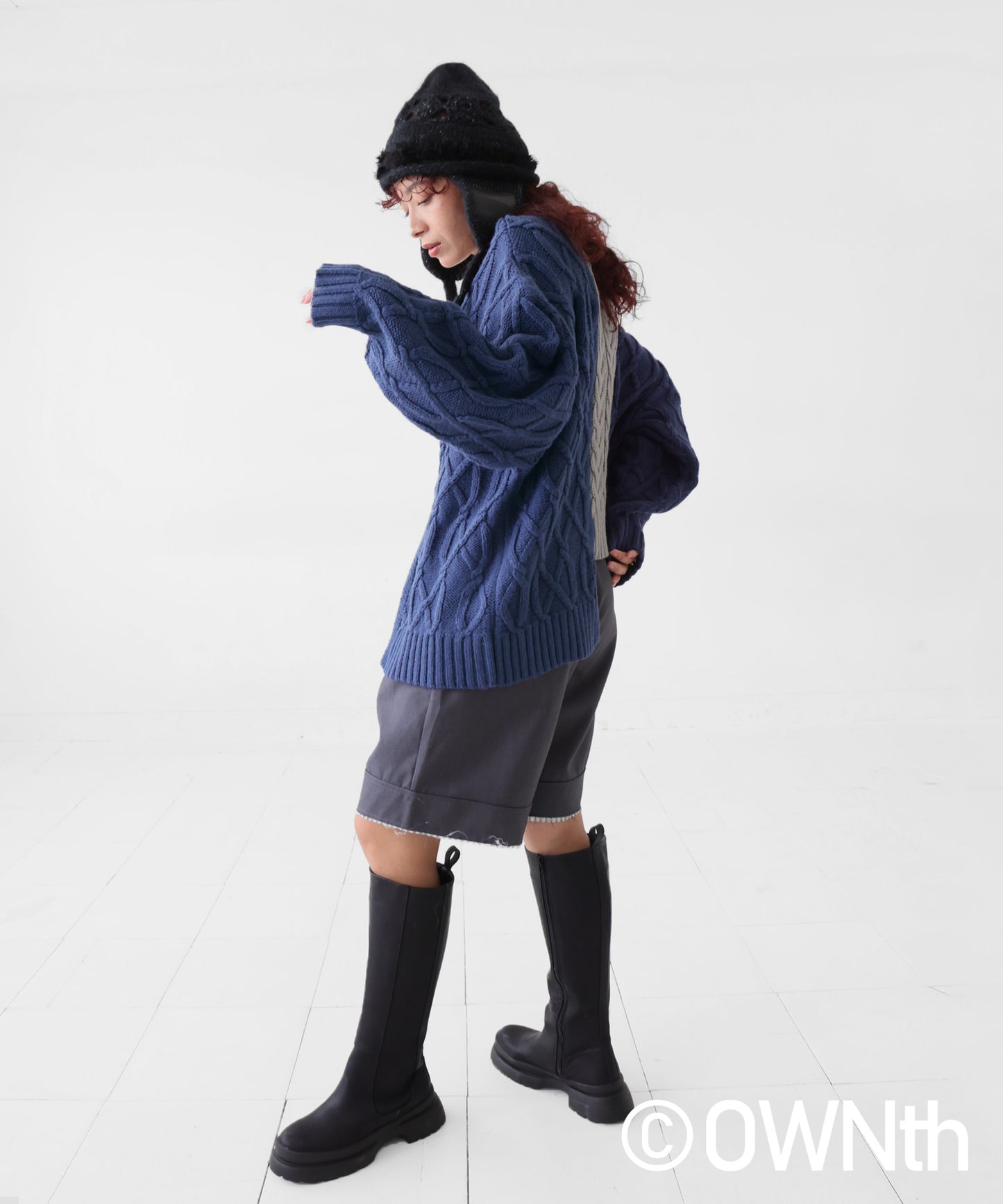 Cable Knitted Knit Ladies