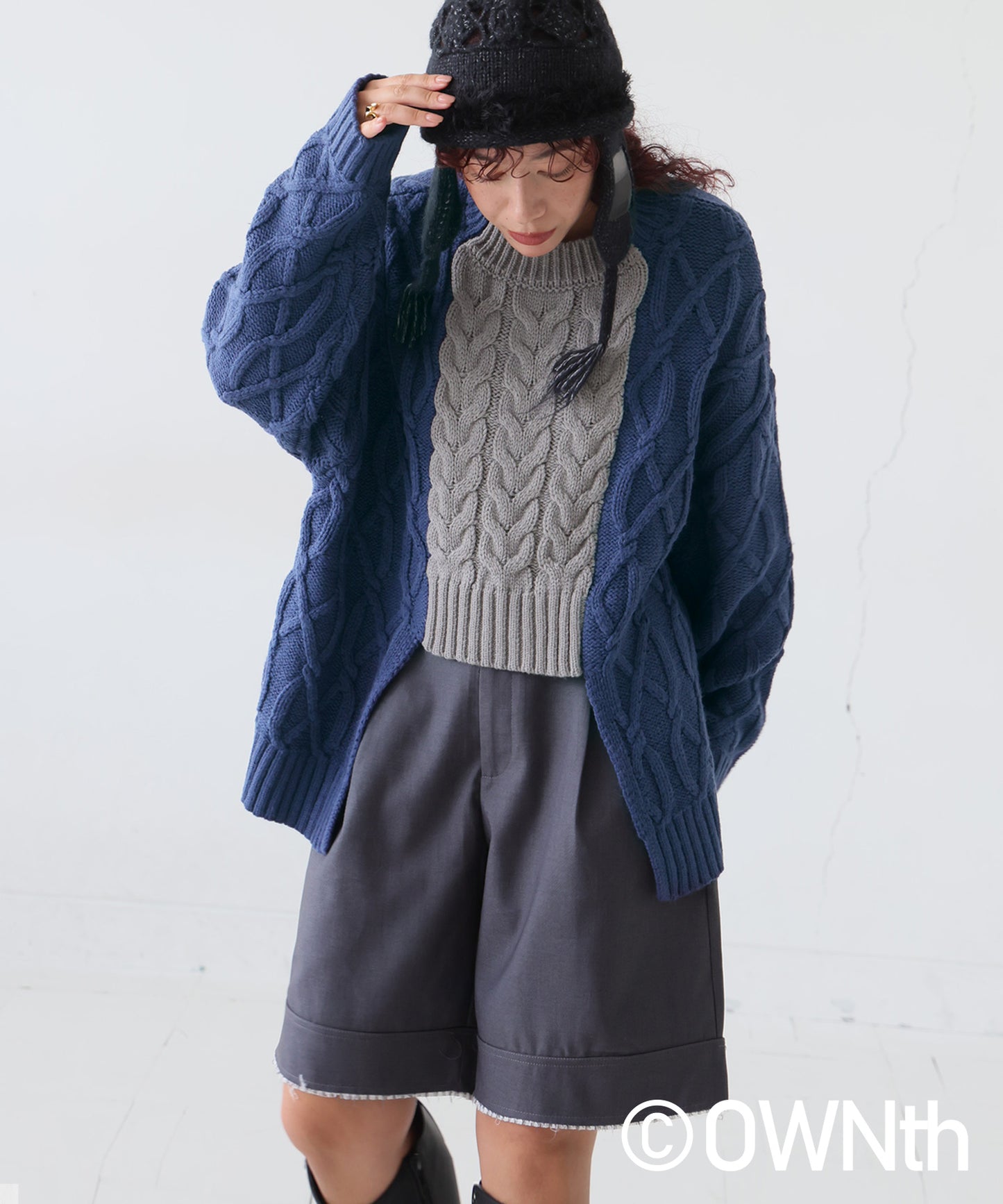 Cable Knitted Knit Ladies