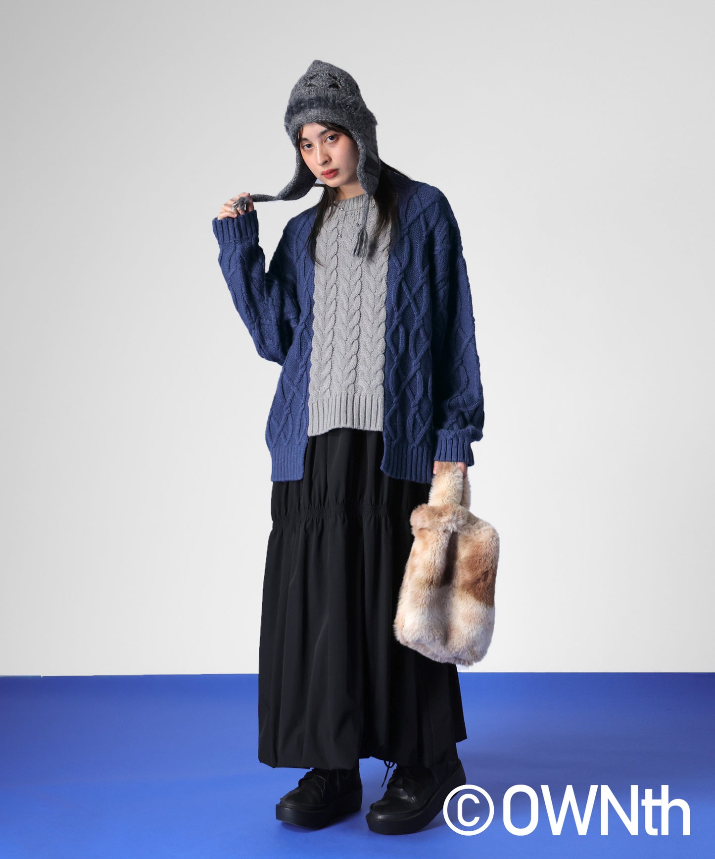 Cable Knitted Knit Ladies