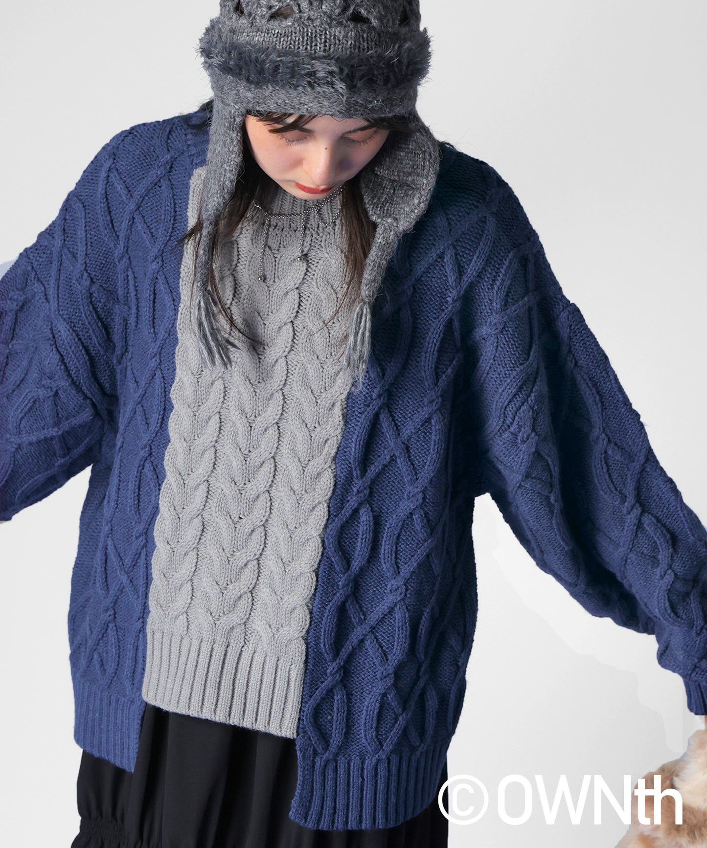 Cable Knitted Knit Ladies