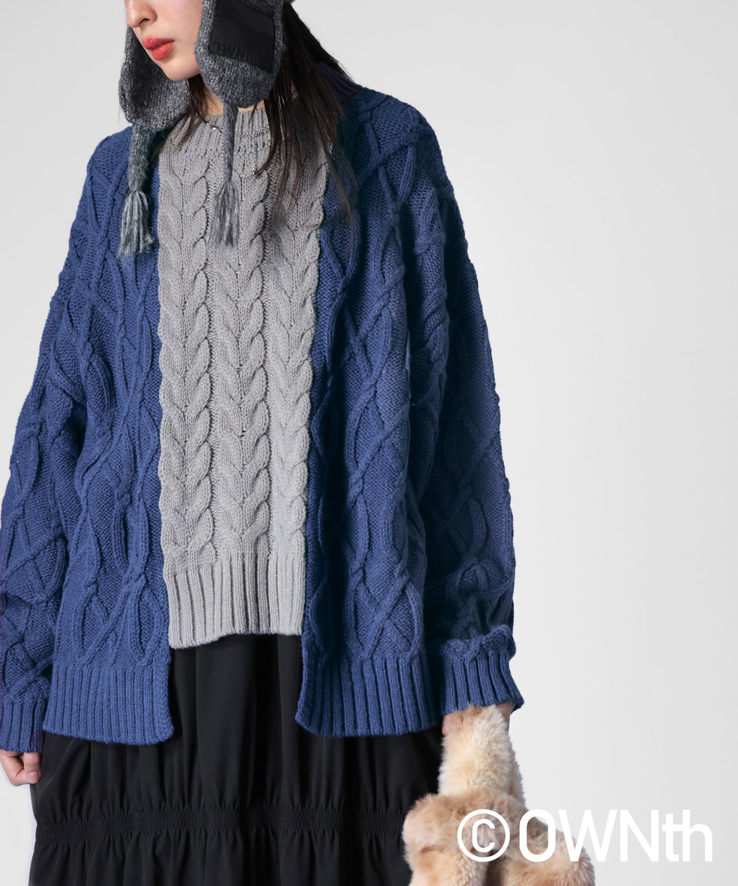Cable Knitted Knit Ladies