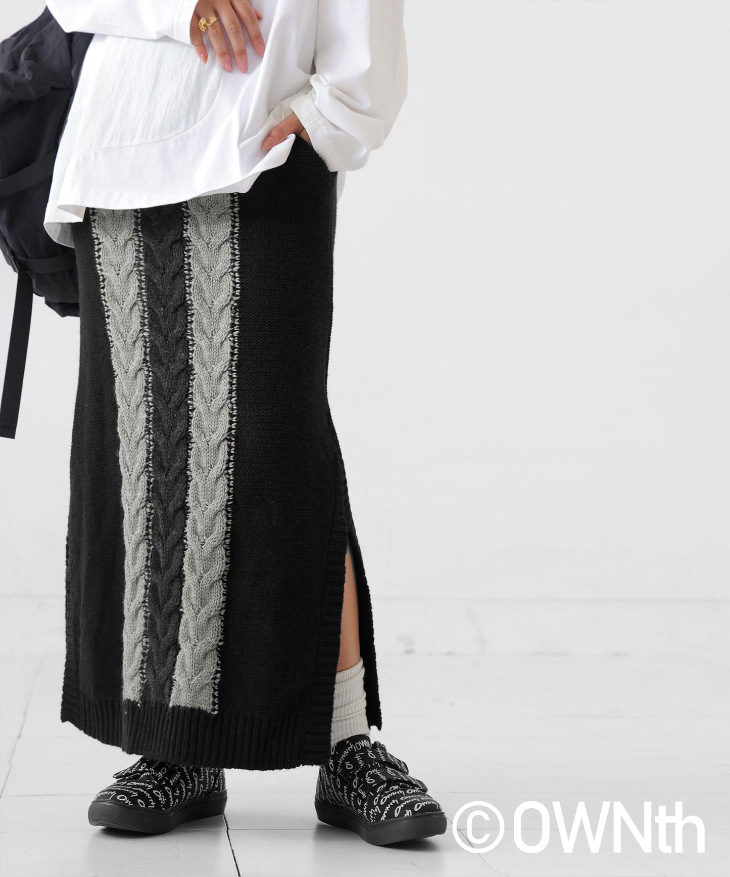 Cable Knit Skirt Ladies