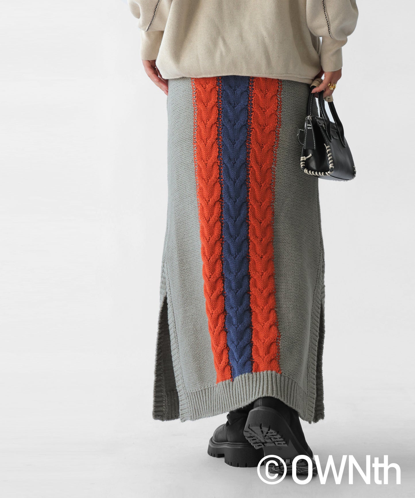 Cable Knit Skirt Ladies