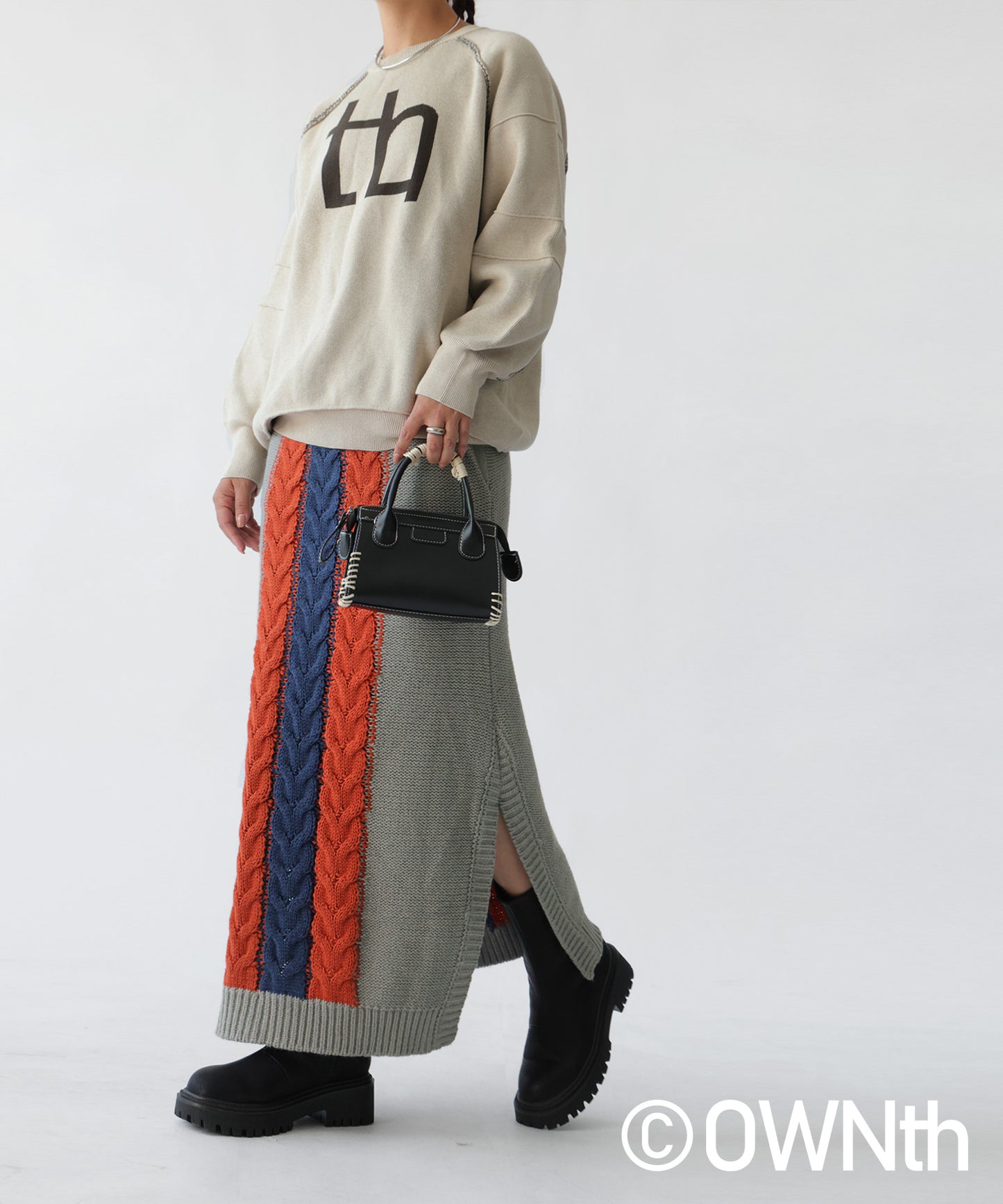 Cable Knit Skirt Ladies