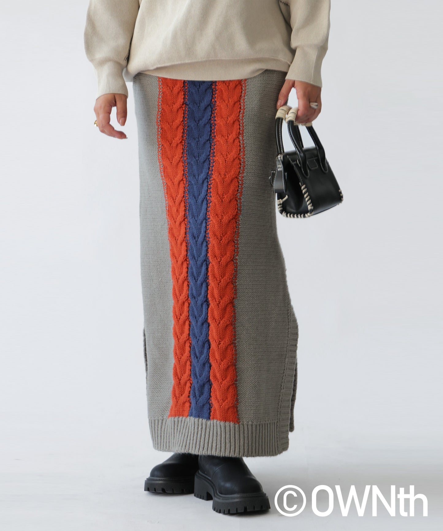 Cable Knit Skirt Ladies