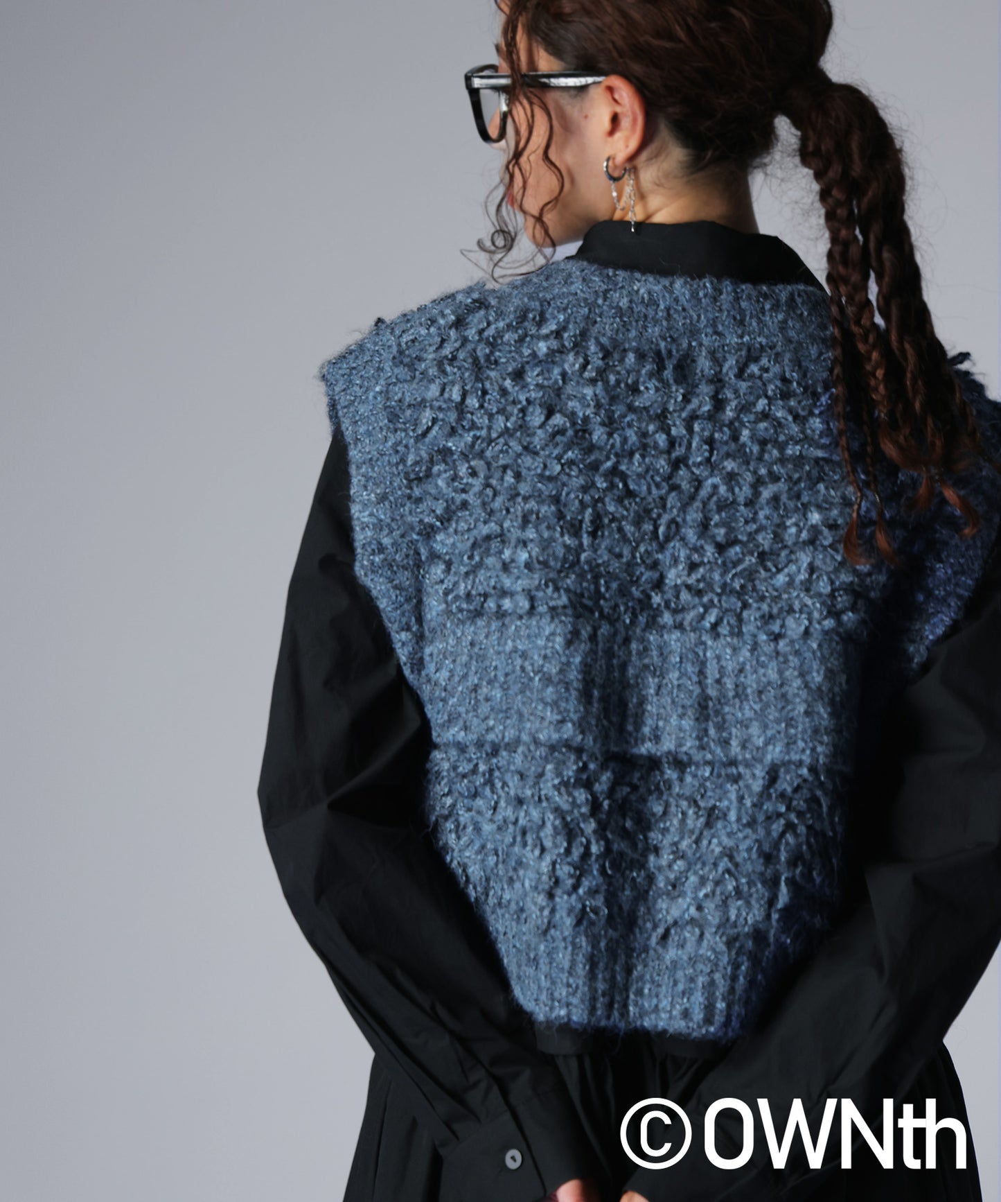 Loop Fringe Knit Vest Ladies