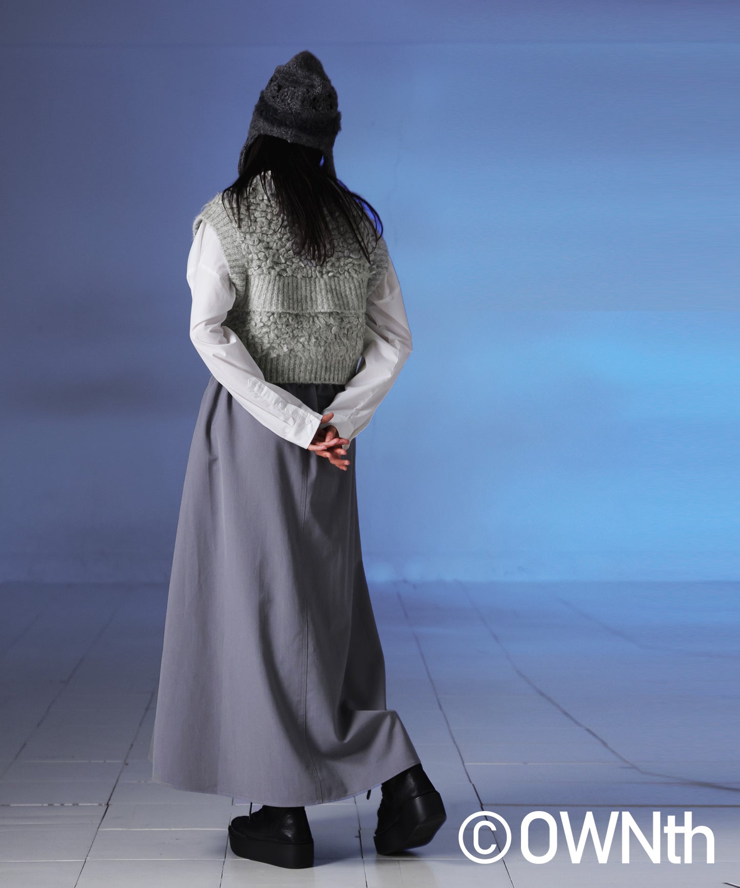 Loop Fringe Knit Vest Ladies