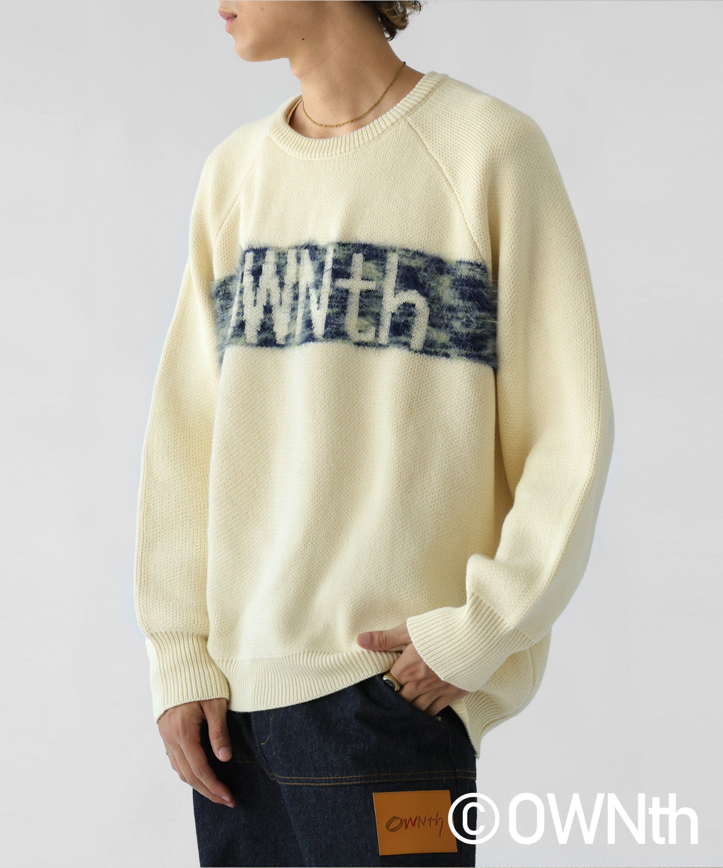 OWNth Logo Fur Knit Unisex