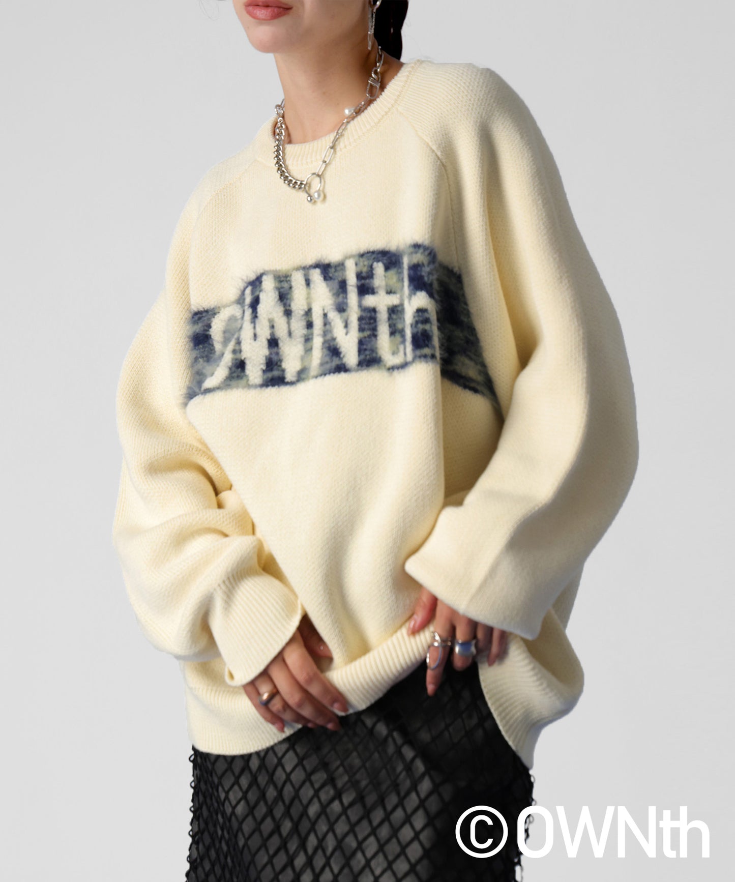 OWNth Logo Fur Knit Unisex