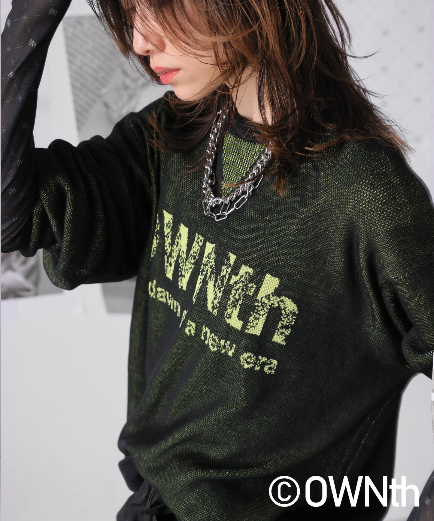 OWNth Gradient OWNth Logo Knit Tops Ladies