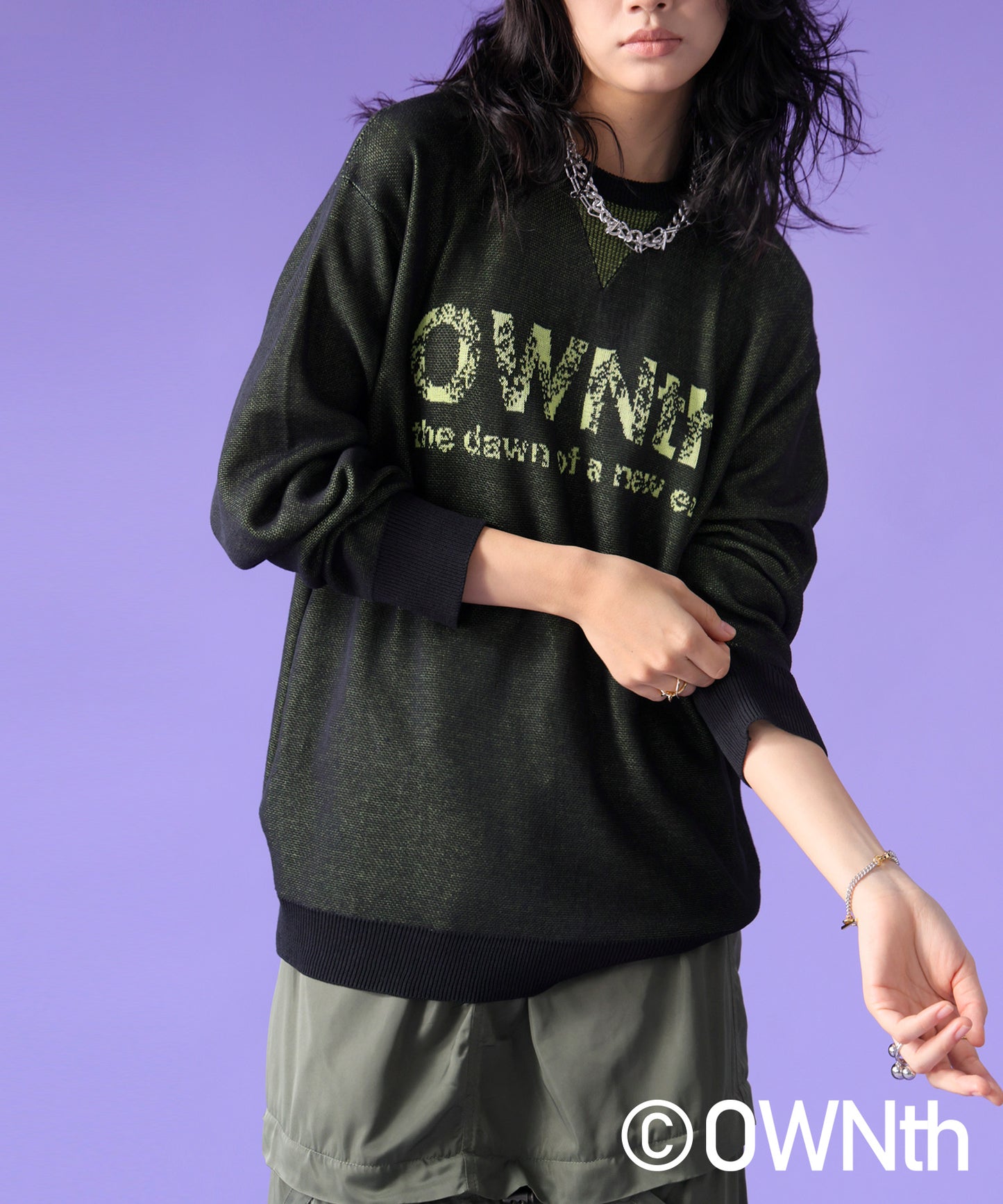 OWNth Gradient OWNth Logo Knit Tops Ladies