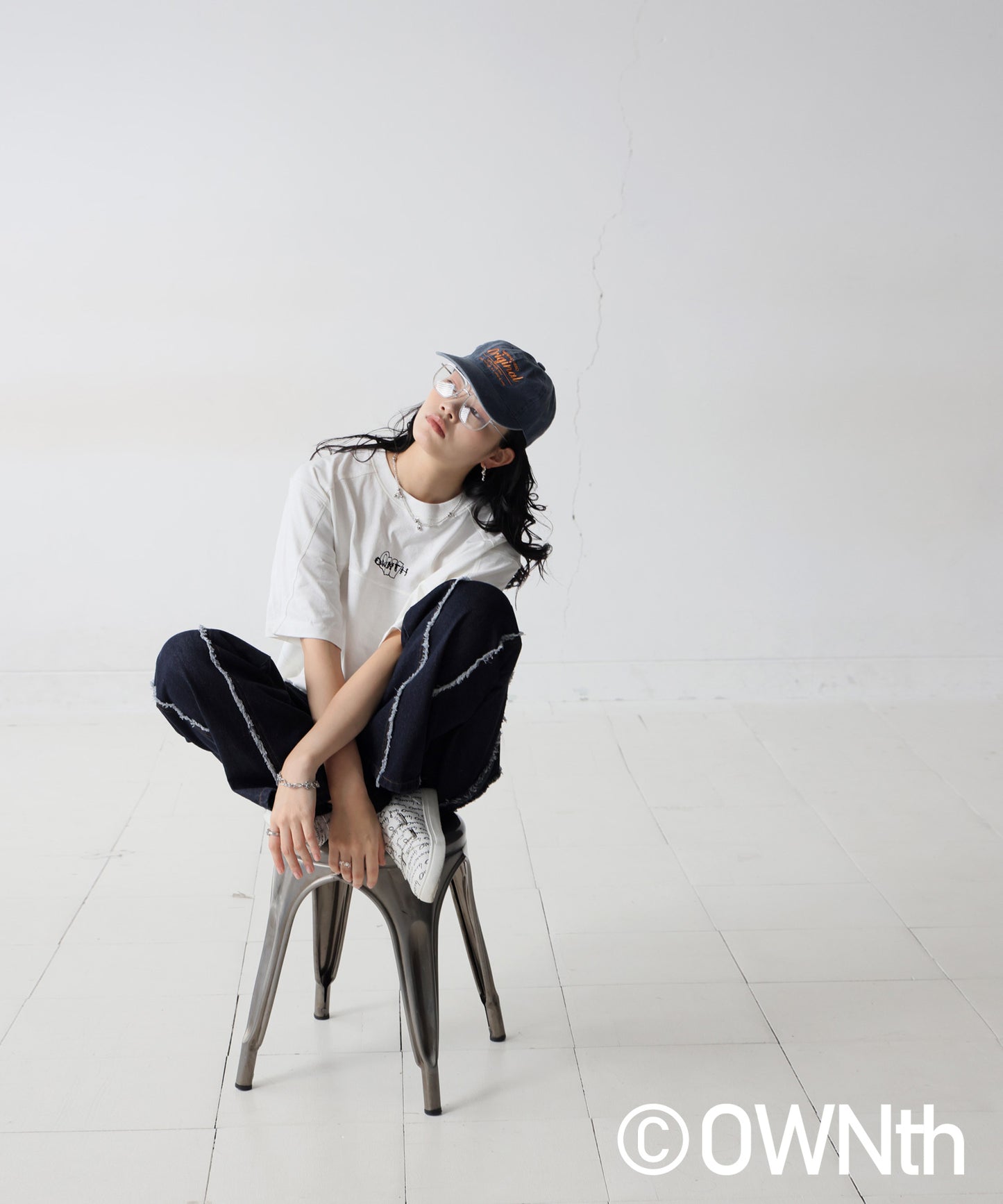 OWNth Unisex Rib Switching Design T-Shirt