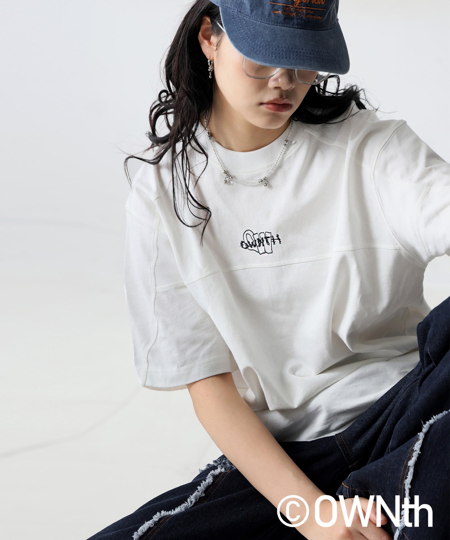 OWNth Unisex Rib Switching Design T-Shirt