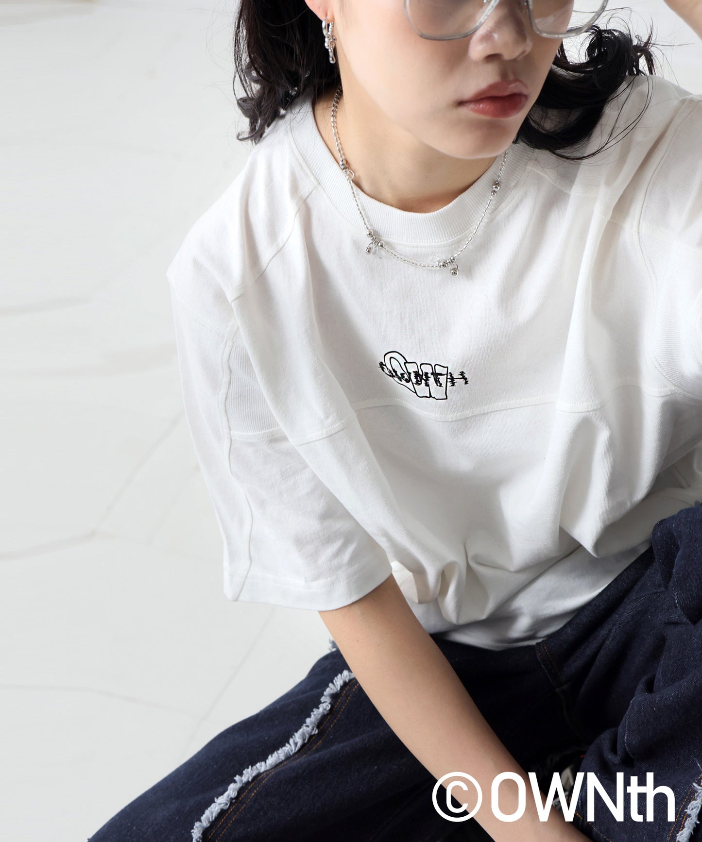 OWNth Unisex Rib Switching Design T-Shirt