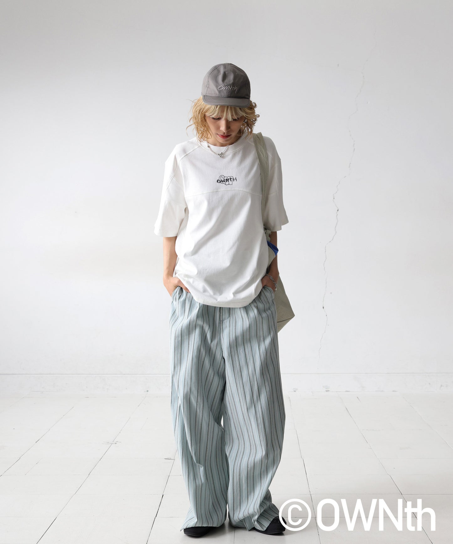 OWNth Unisex Rib Switching Design T-Shirt