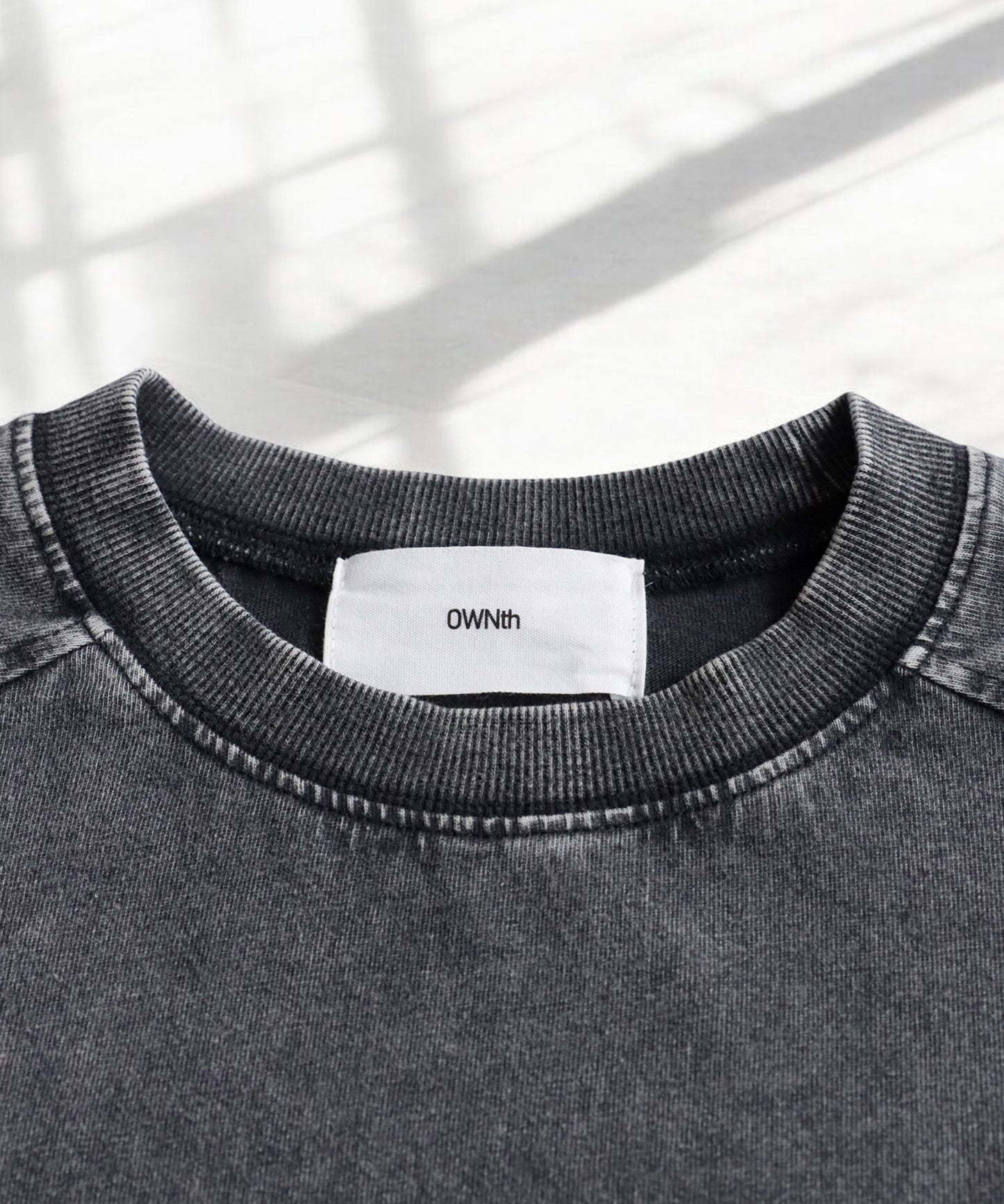 OWNth Unisex Rib Switching Design T-Shirt