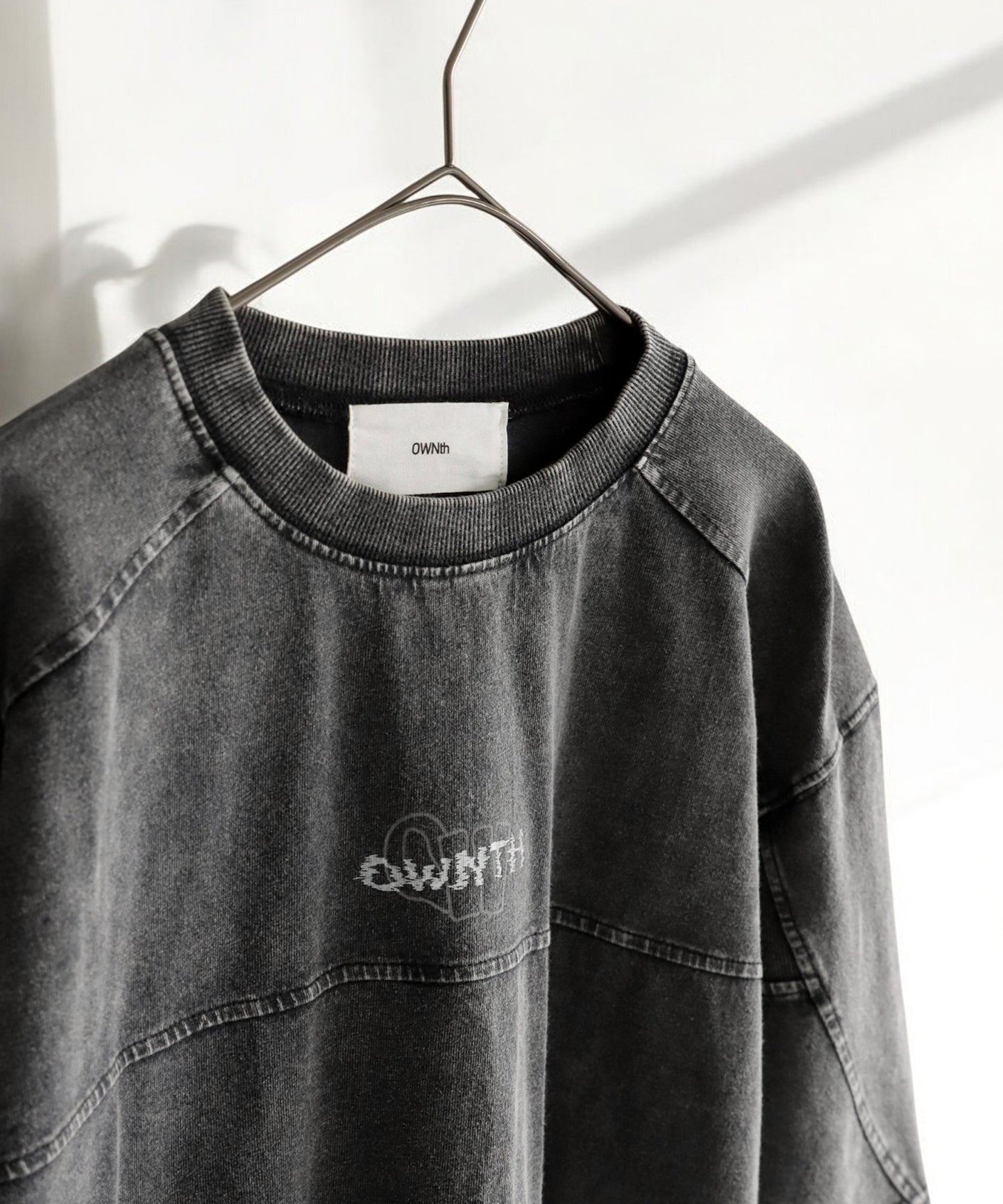 OWNth Unisex Rib Switching Design T-Shirt