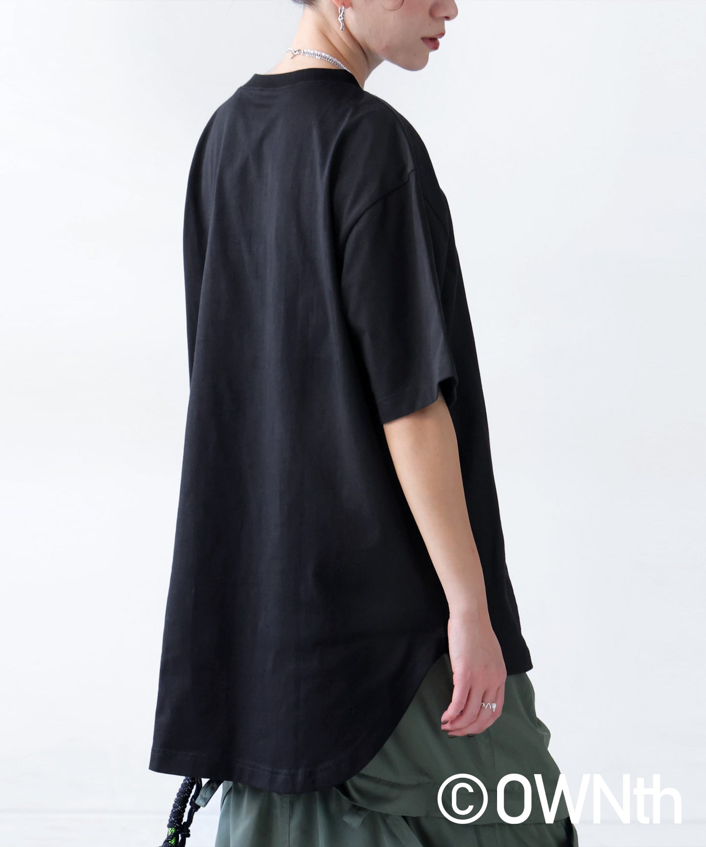 OWNth Ladies Felt Logo Embroidered T-Shirt