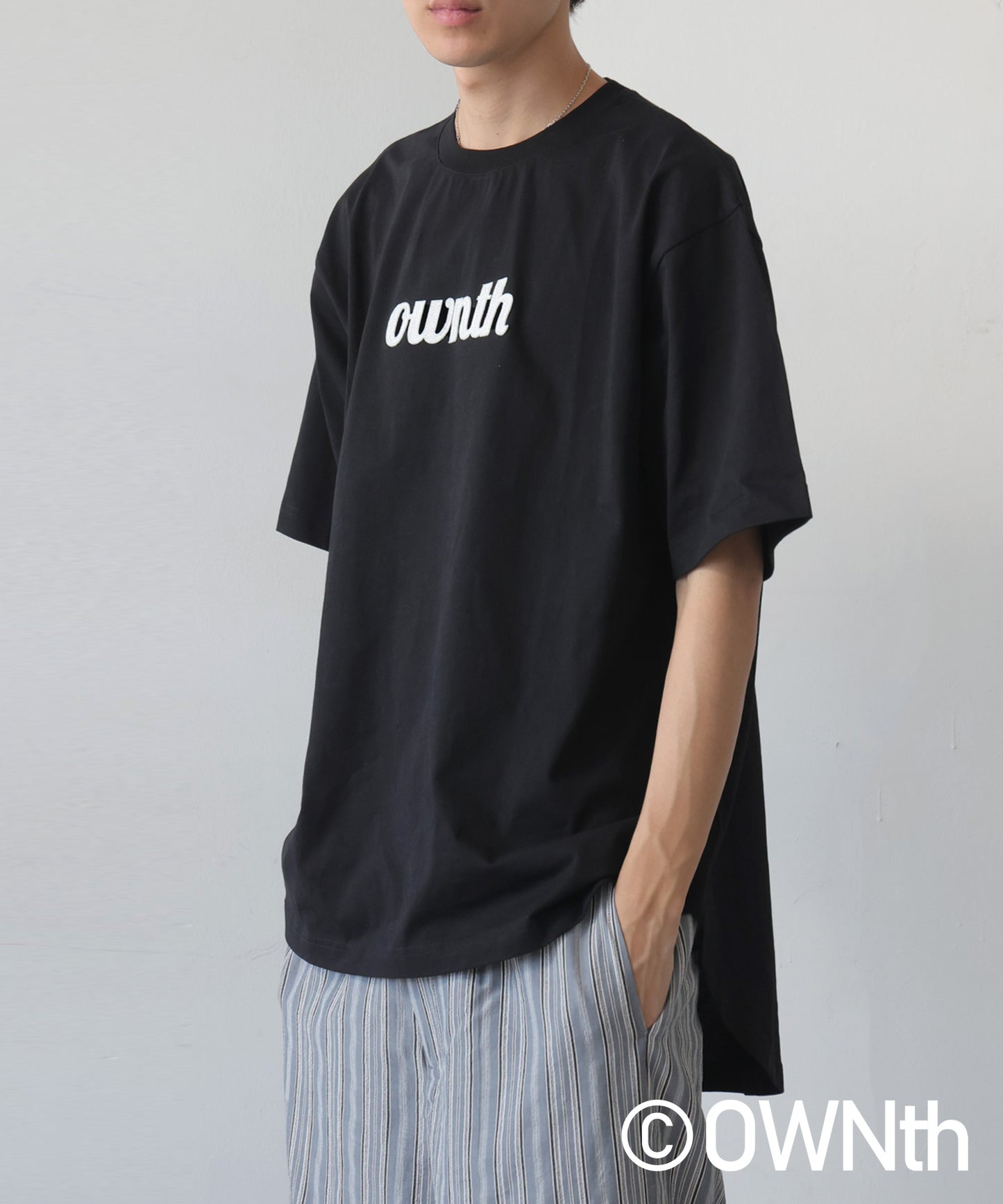 OWNth Ladies Felt Logo Embroidered T-Shirt