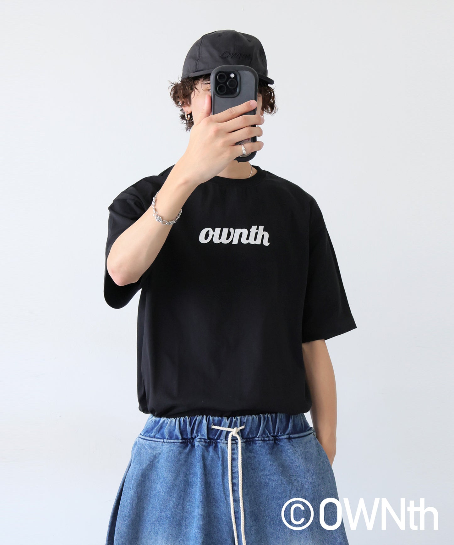 OWNth Ladies Felt Logo Embroidered T-Shirt