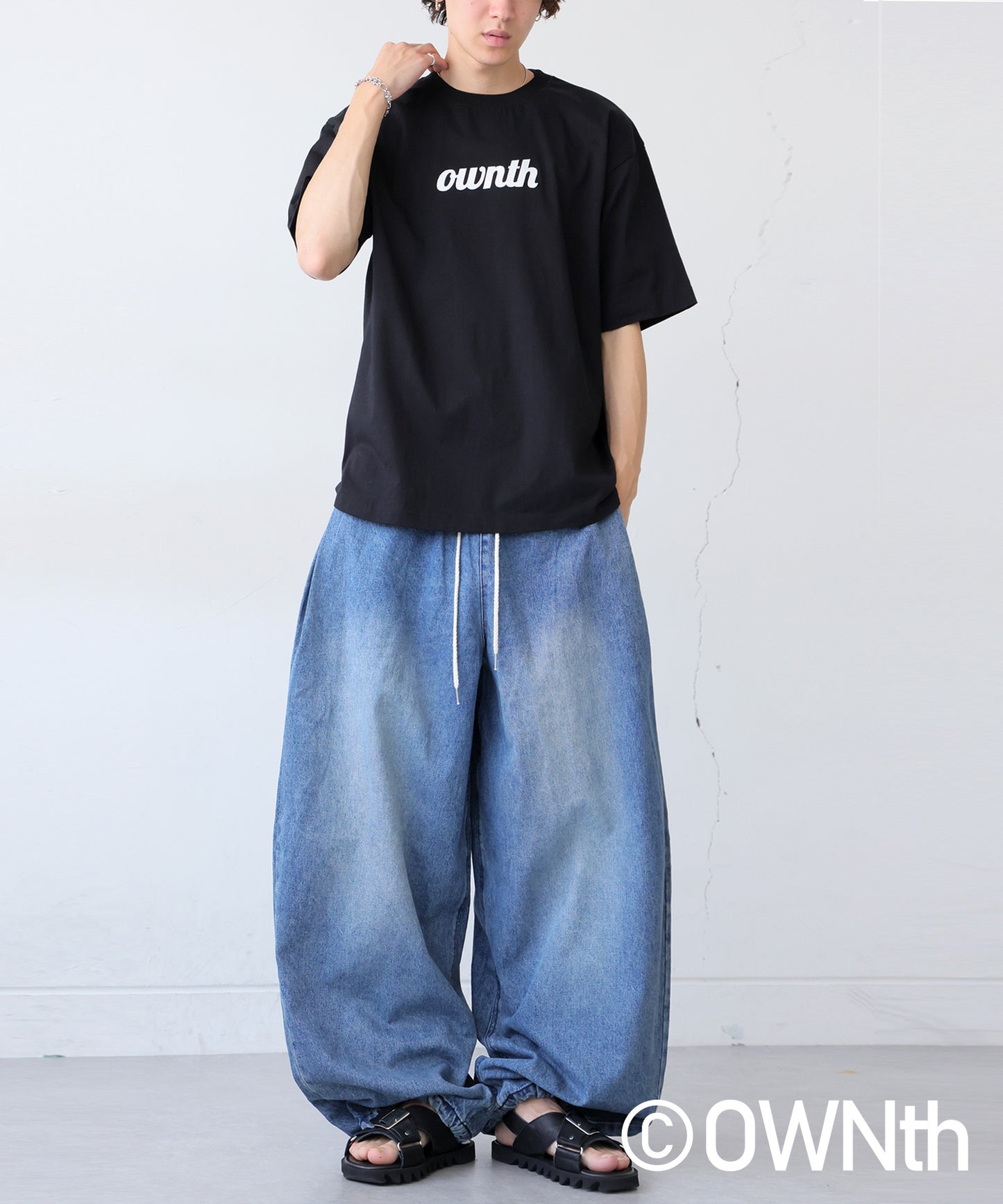 OWNth Ladies Felt Logo Embroidered T-Shirt