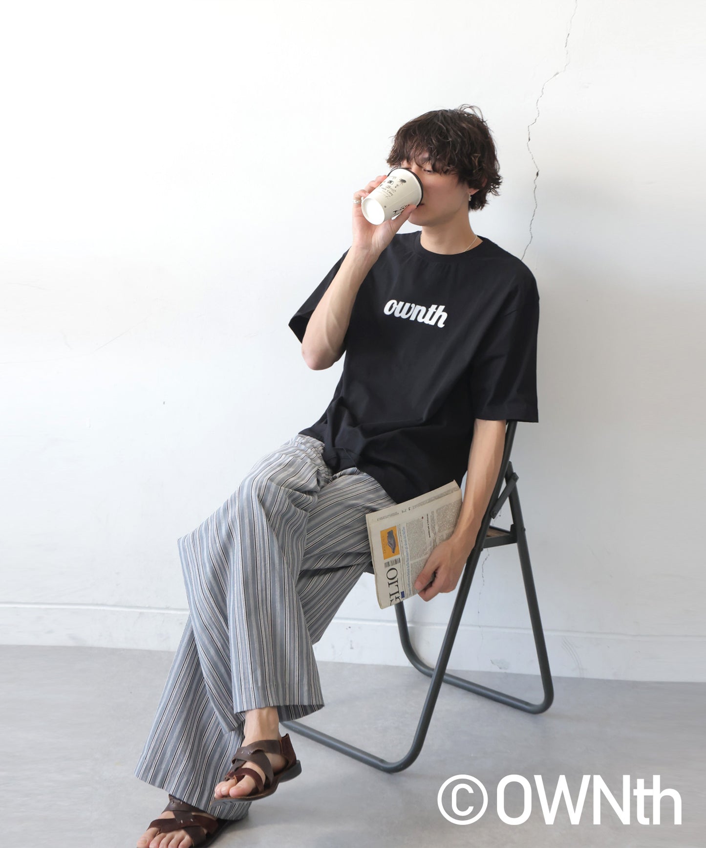 OWNth Ladies Felt Logo Embroidered T-Shirt