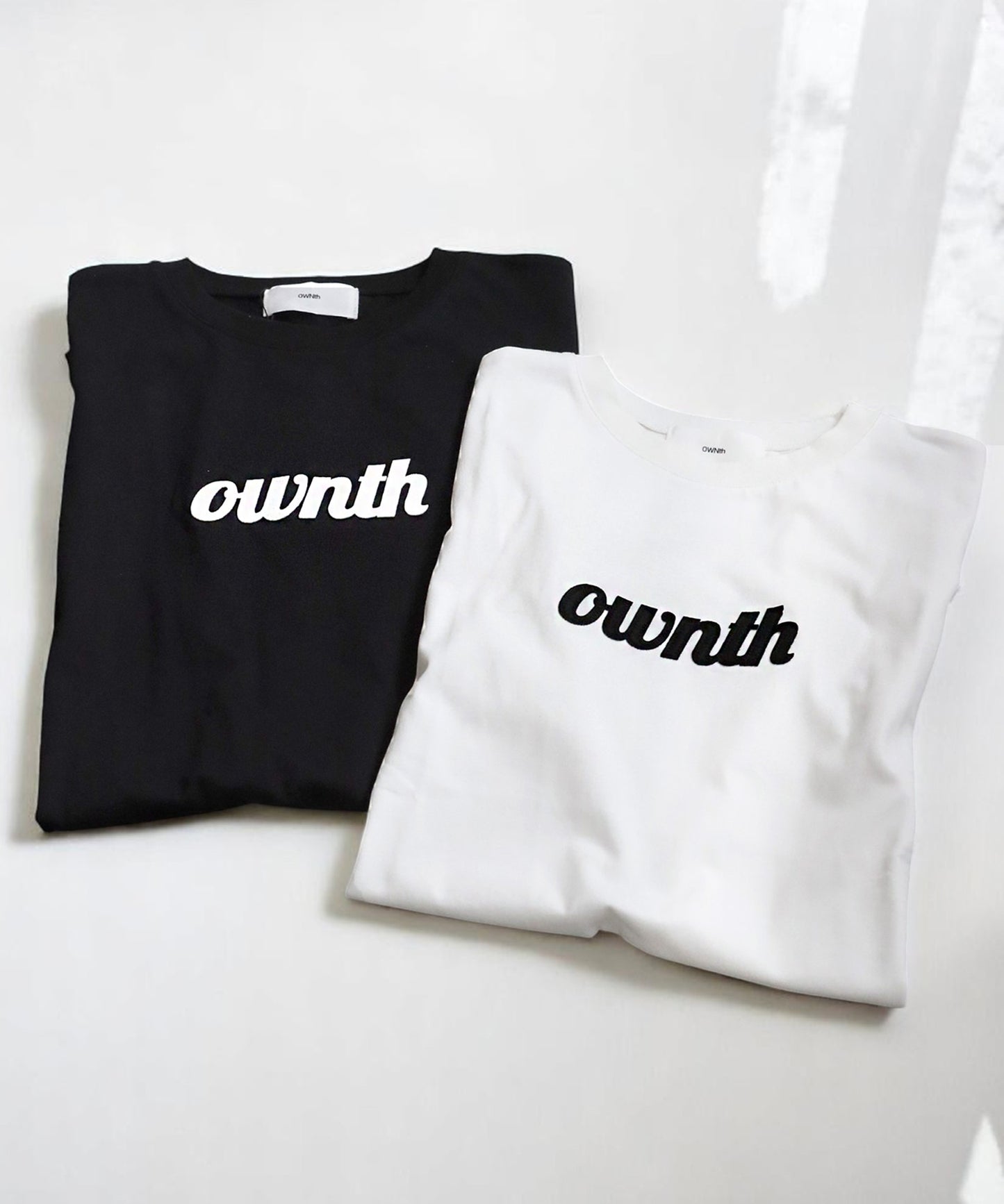 OWNth Ladies Felt Logo Embroidered T-Shirt
